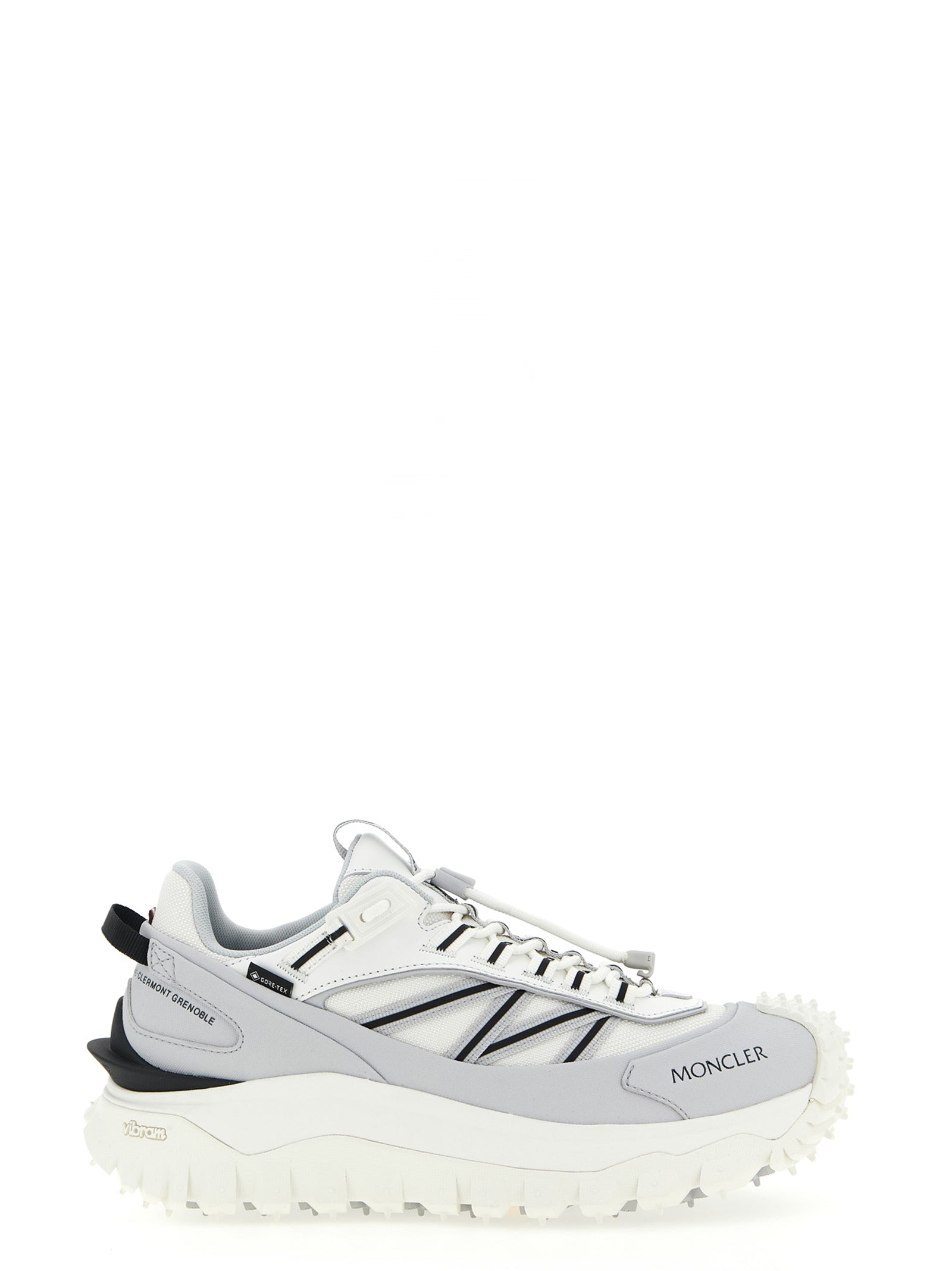 Moncler Grey Polyamide Athletic Sneakers
