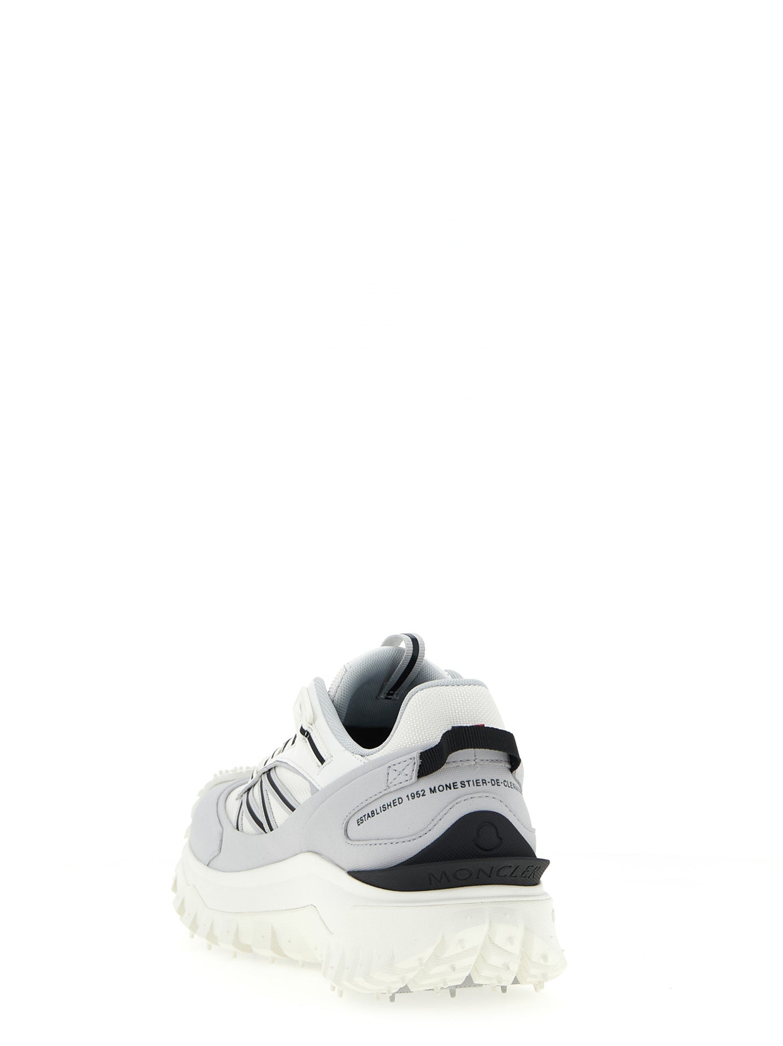 Moncler Grey Polyamide Athletic Sneakers