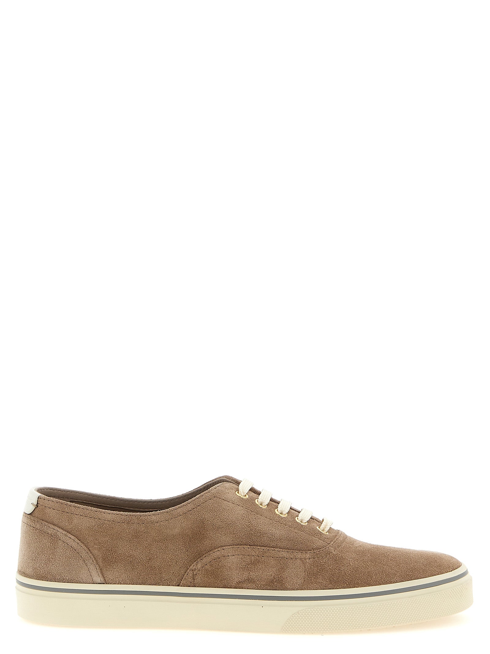 Brunello Cucinelli Beige Kalfsleer Lage Sneakers