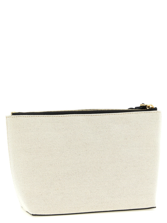 Givenchy Beige Cotton Clutch Bag