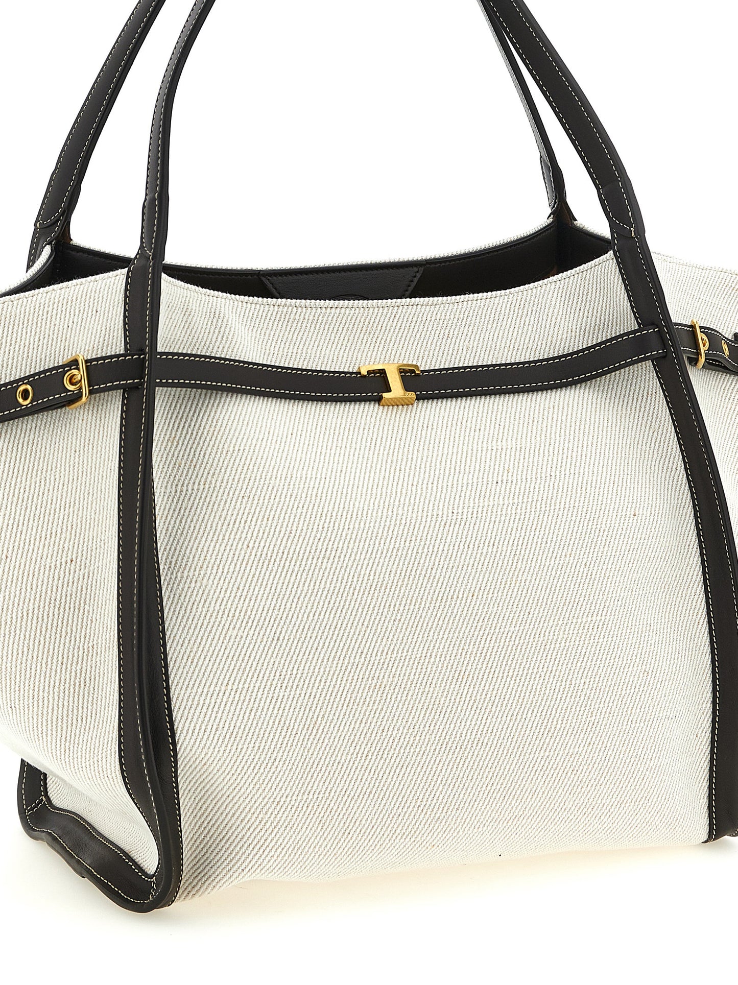 Tod's Multicolor Linen Tote Bag