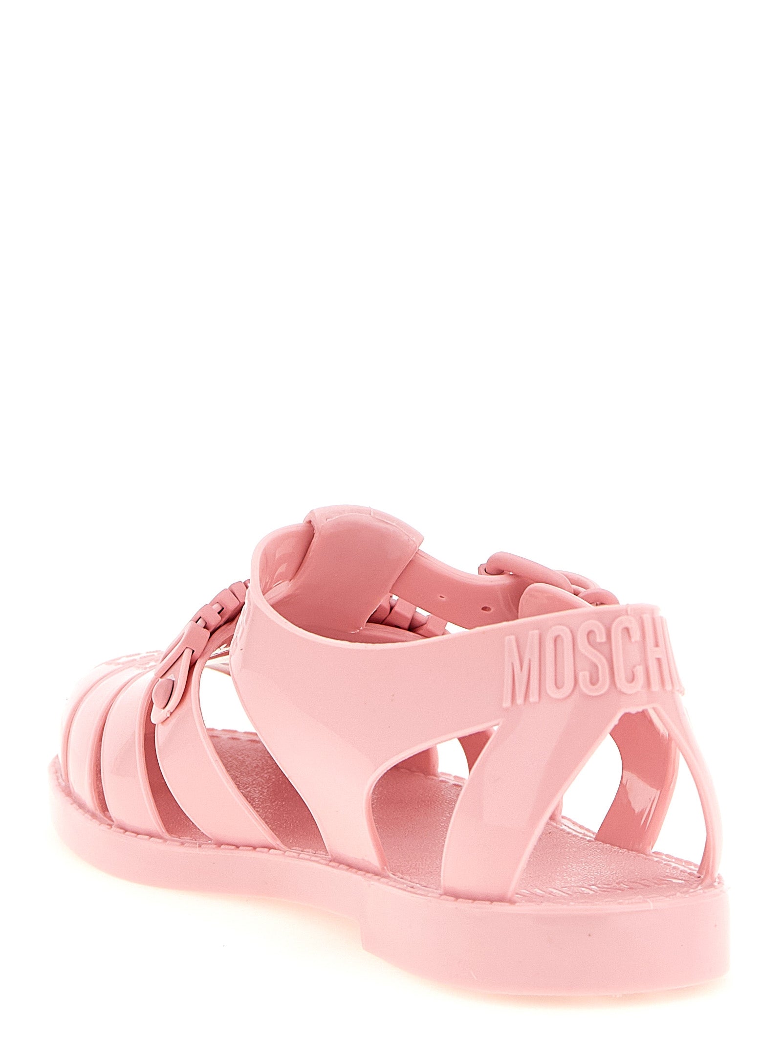 Moschino Multicolor PVC Flat Sandals