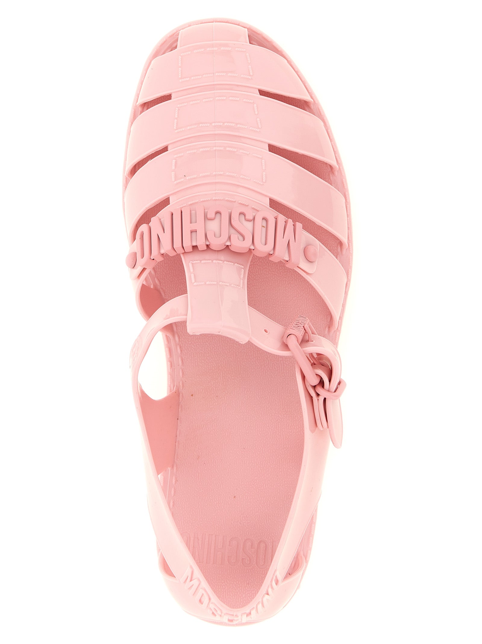 Moschino Multicolor PVC Flat Sandals
