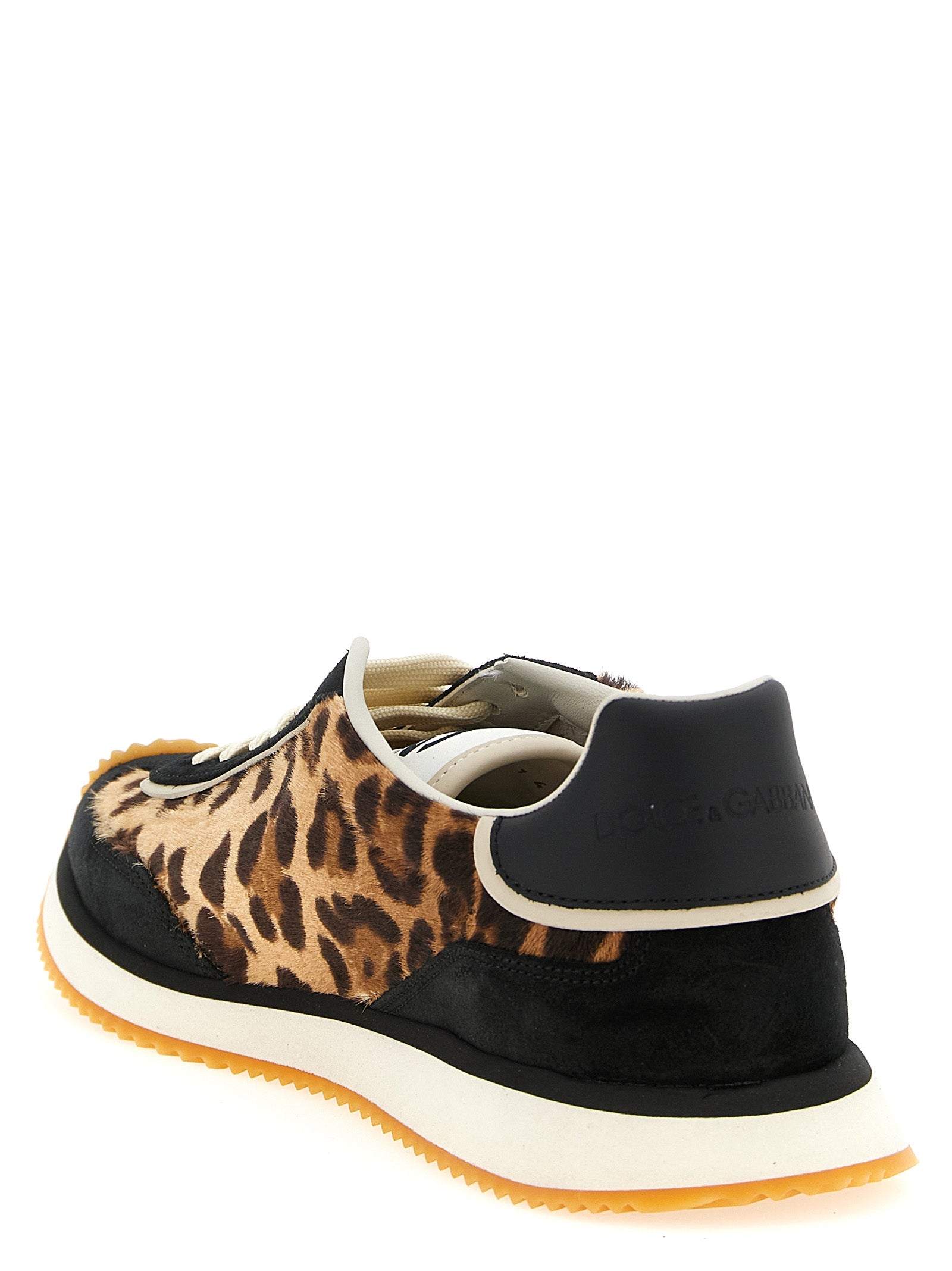 Dolce & Gabbana Meerkleurige Kalfsleren Lage Sneakers