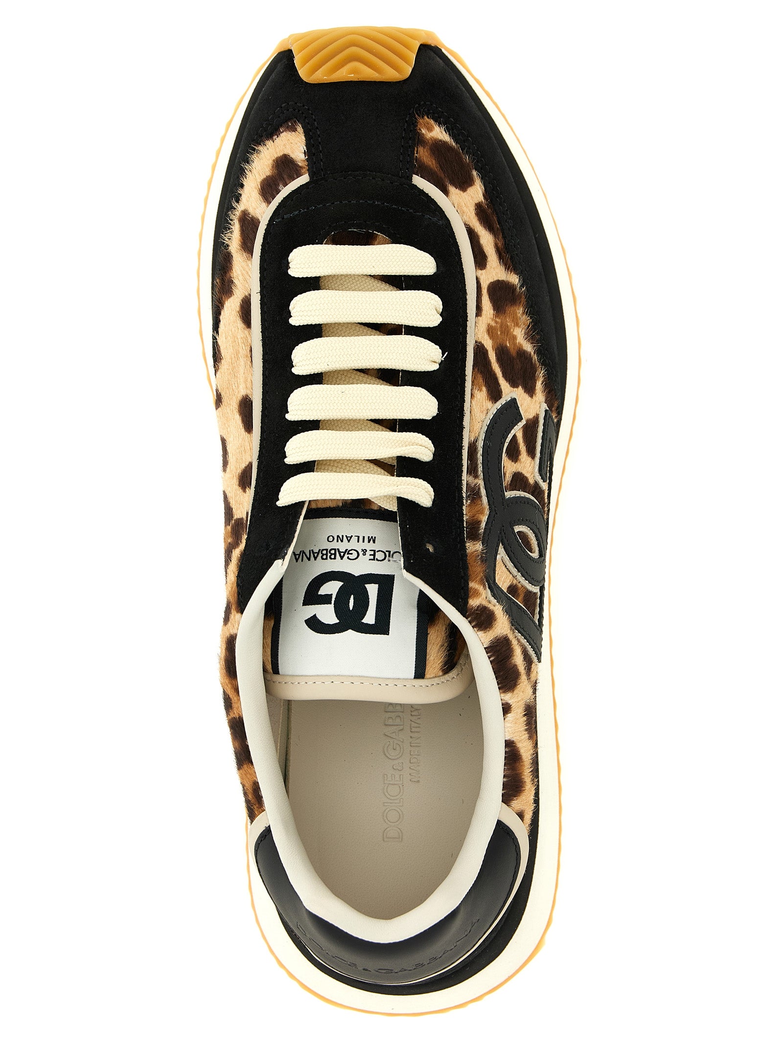 Dolce & Gabbana Meerkleurige Kalfsleren Lage Sneakers