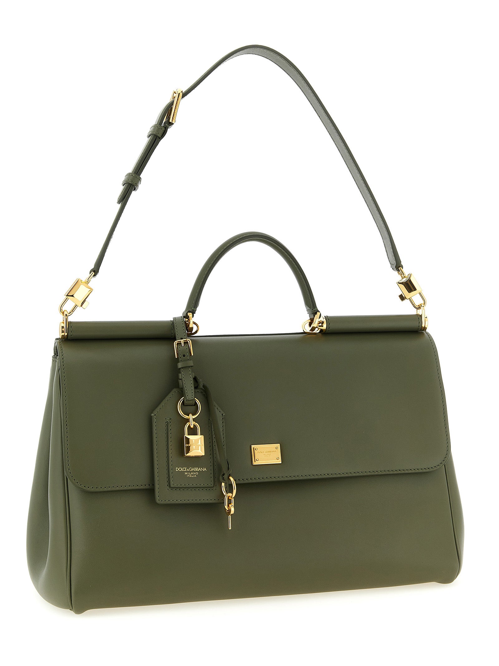 Dolce & Gabbana Bicolor Handtas van kalfsleder