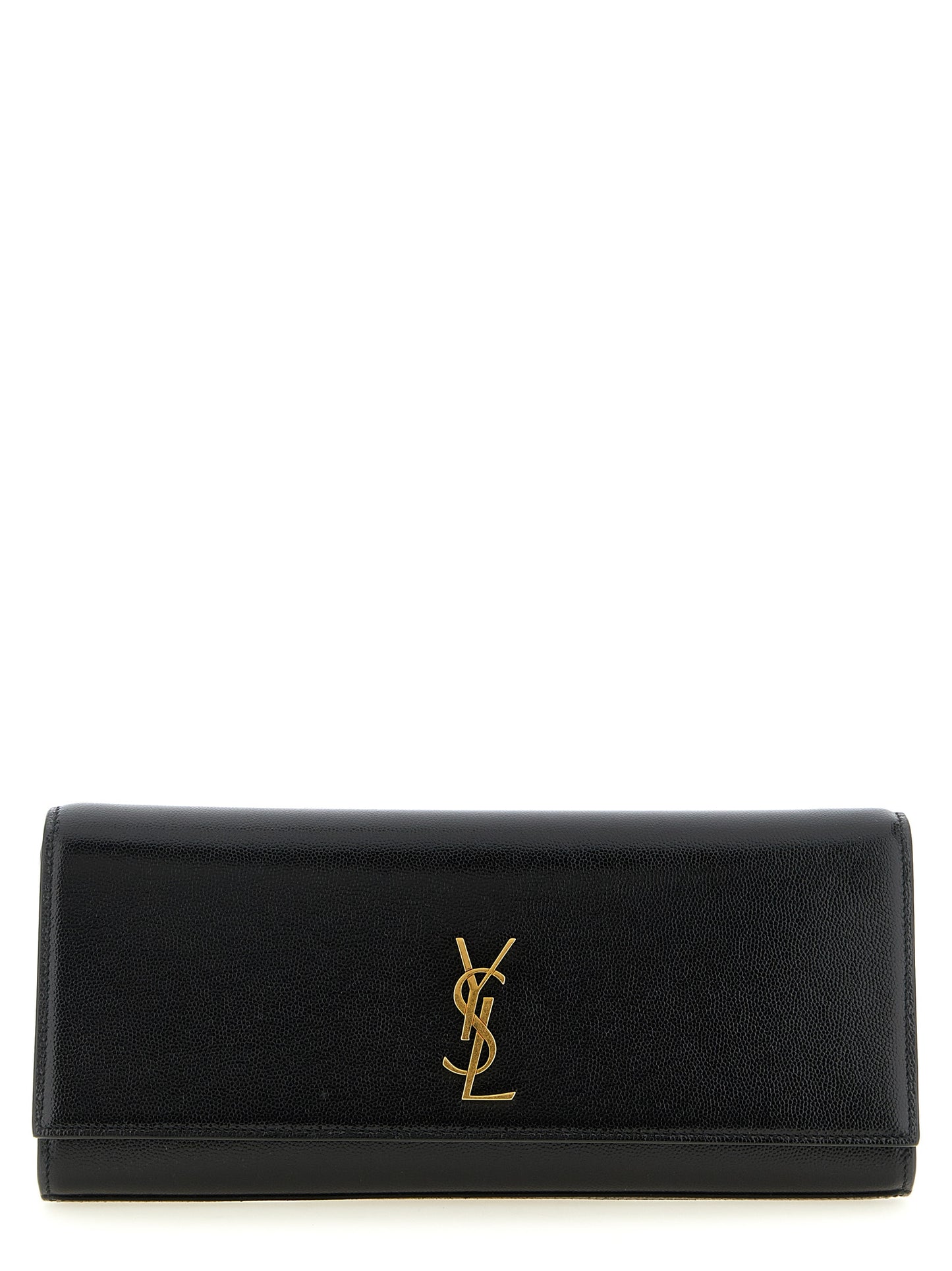 Saint Laurent Black Calfskin Clutch Bag