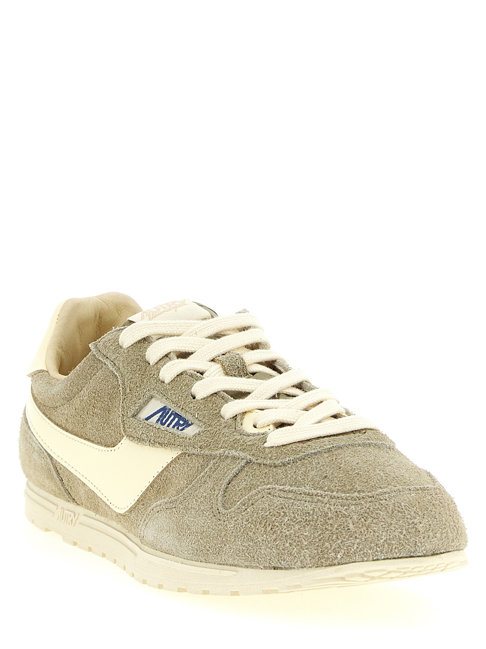 Autry Grey Cowhide Athletic Sneakers
