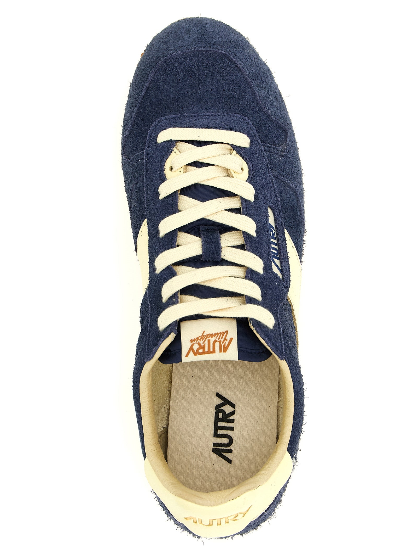 Autry Blue Cowhide Athletic Sneakers