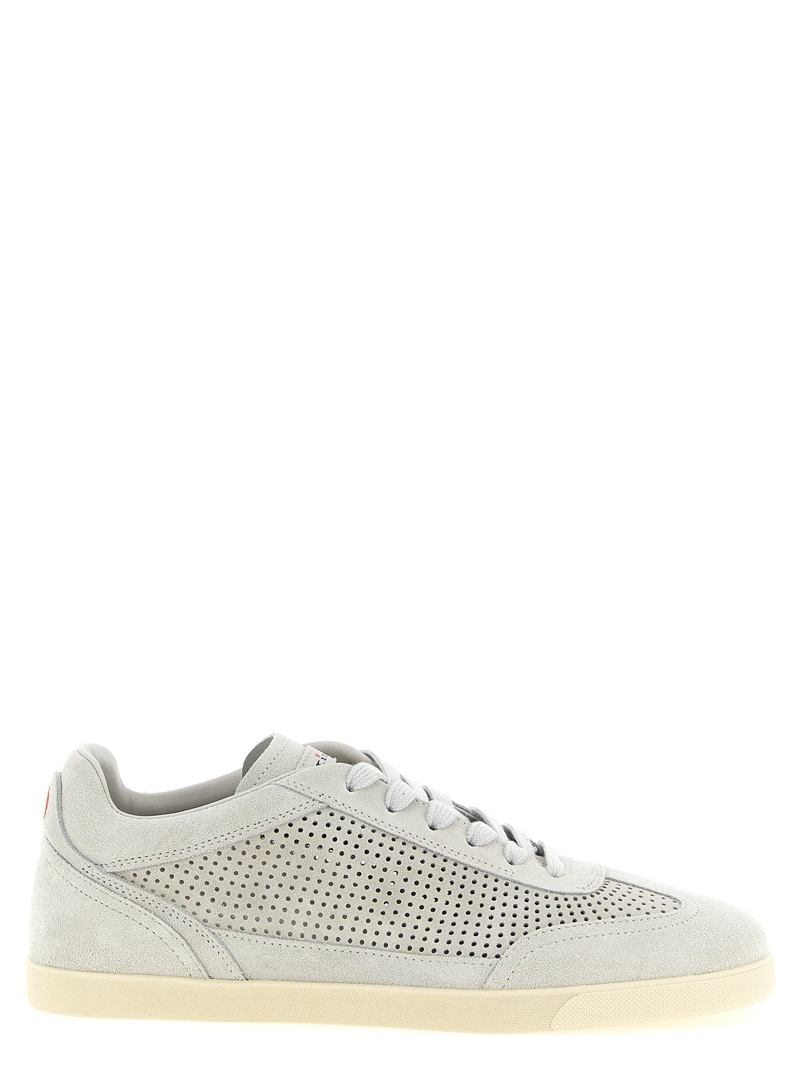 Kiton Grey Calfskin Low Top Sneakers