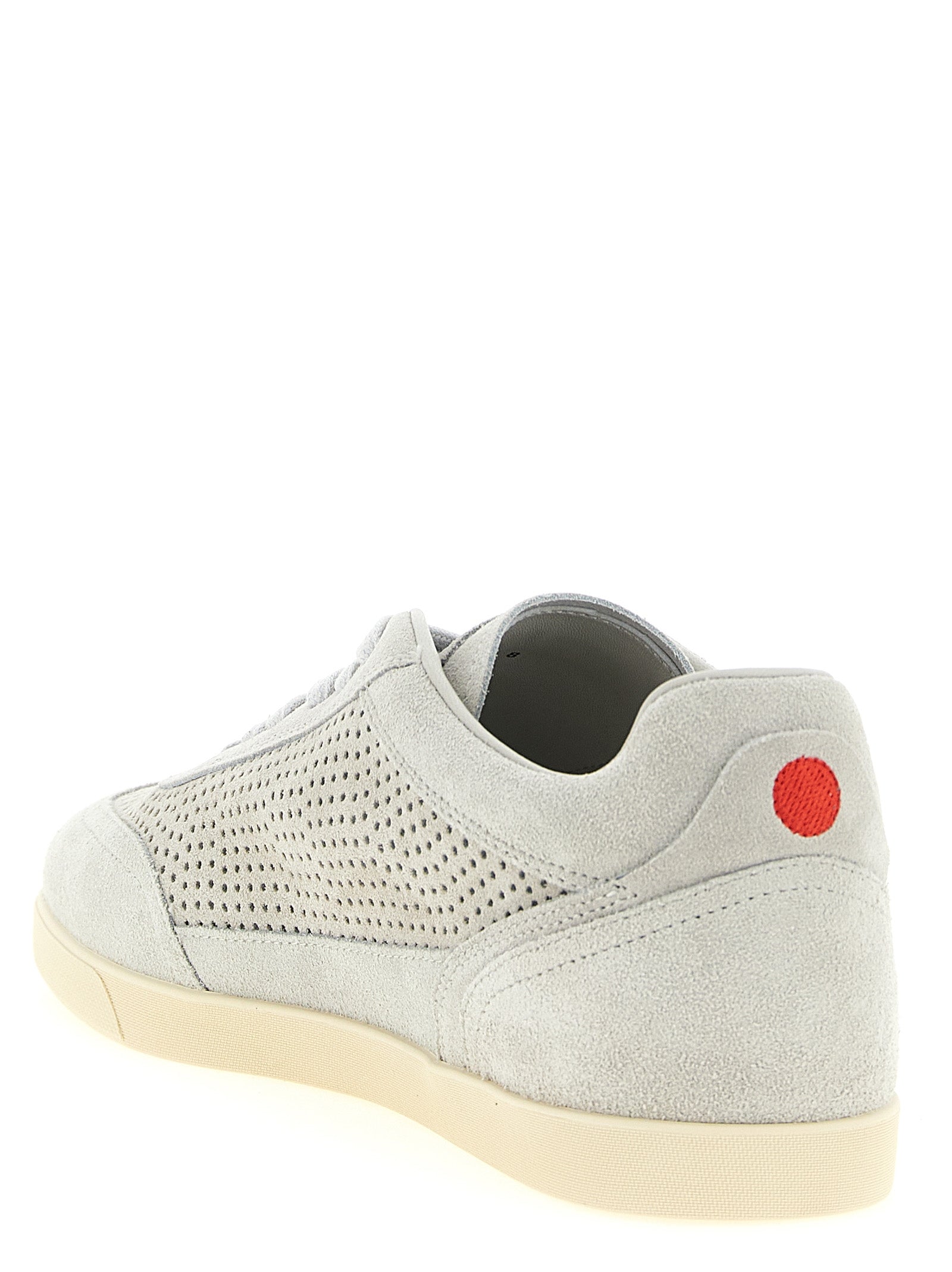 Kiton Grey Calfskin Low Top Sneakers