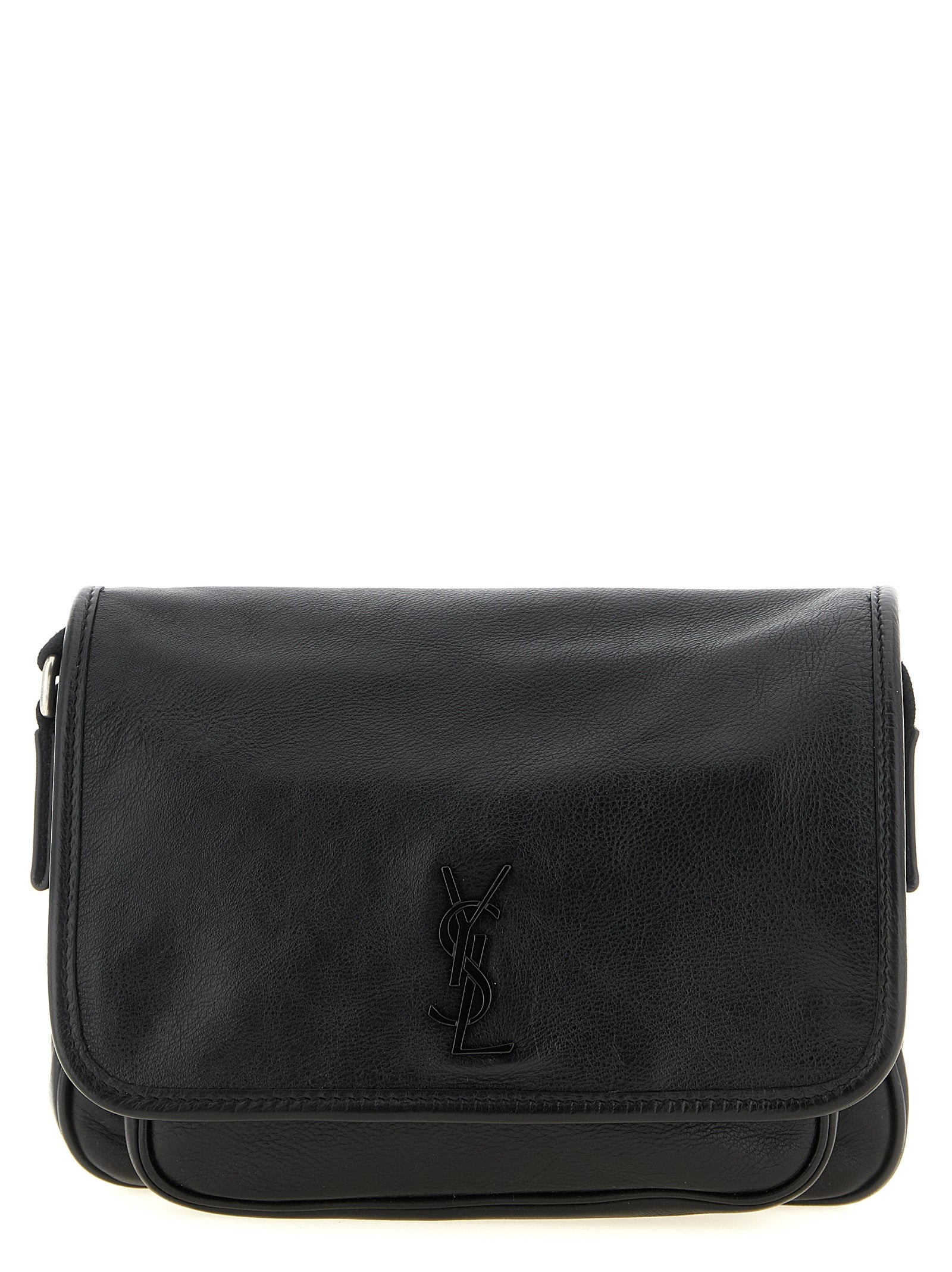 Sac bandoulière Saint Laurent en veau noir