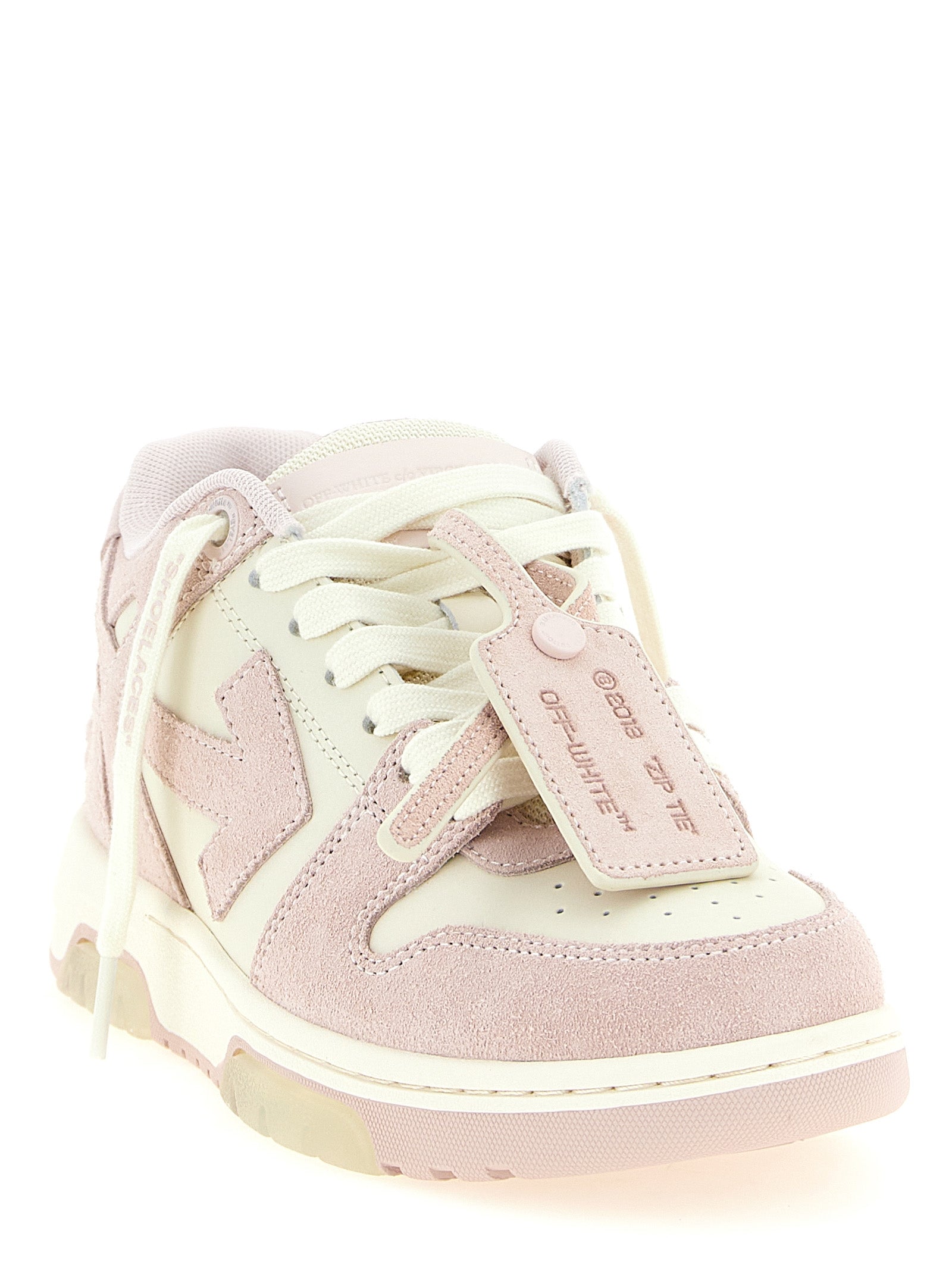 Off-White Multicolor Leren Lage Sneakers
