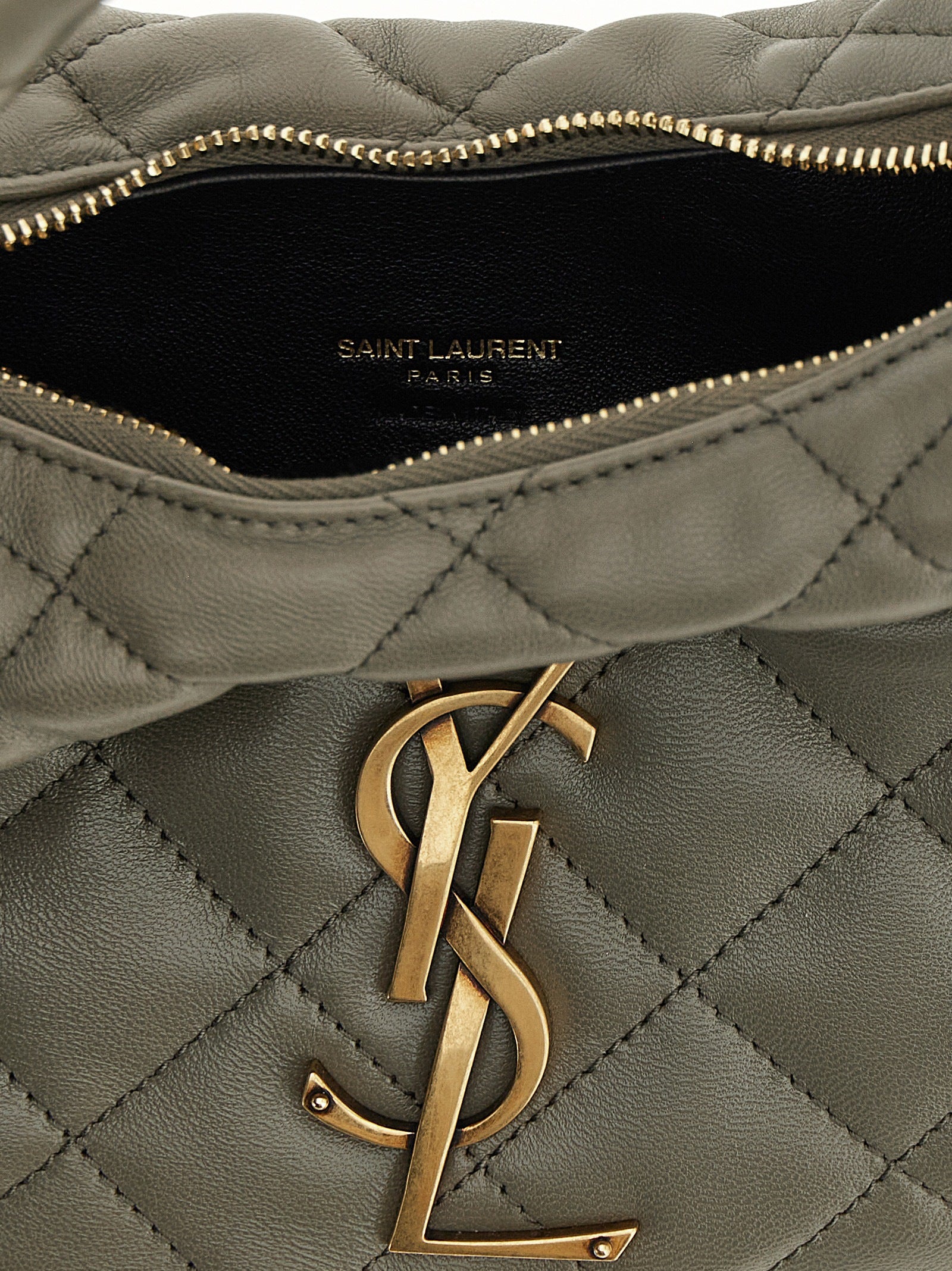 Saint Laurent Grijze Lamswinkel Handtas