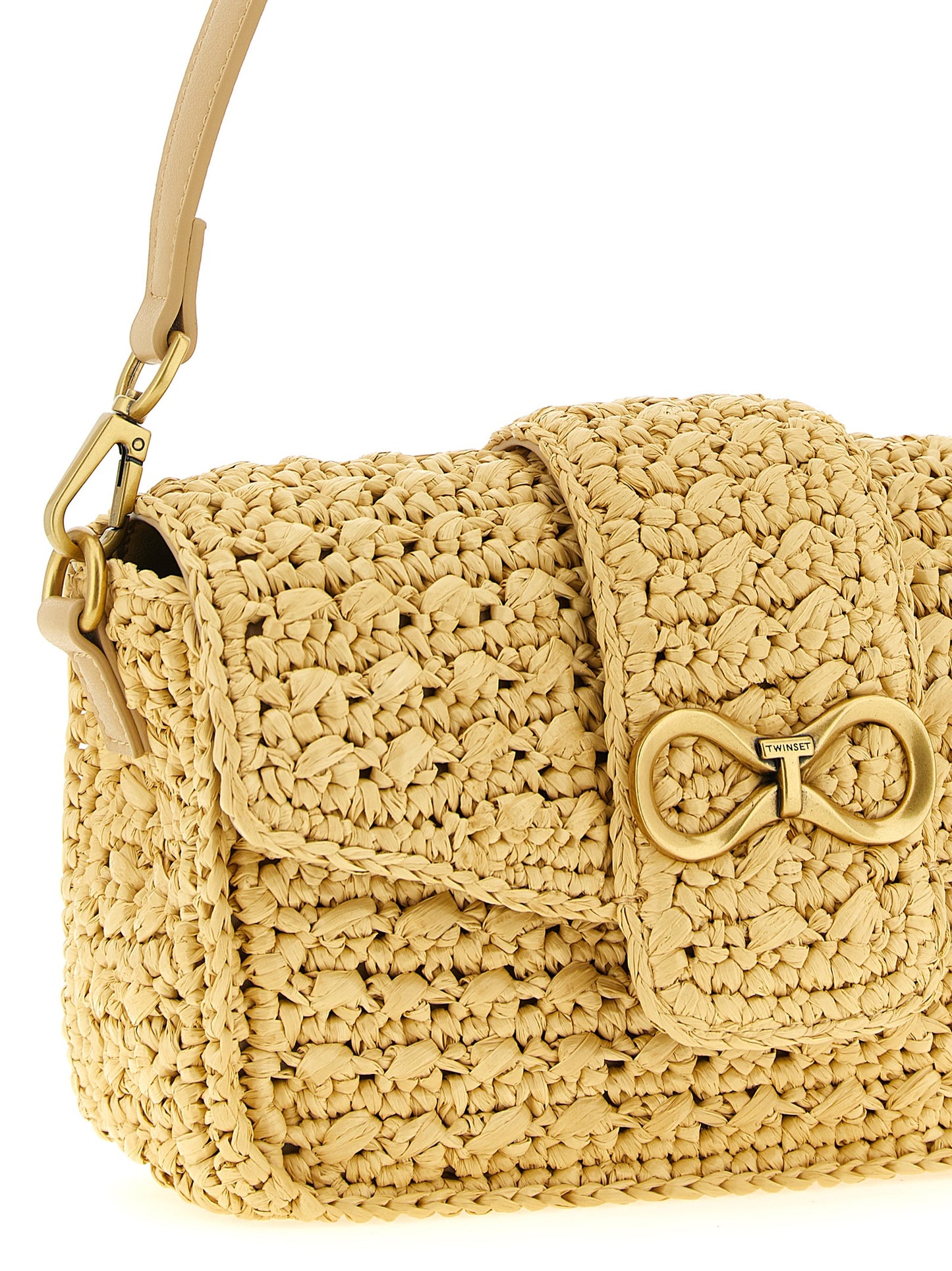 Twinset Beige Polypropylene Crossbody Bag