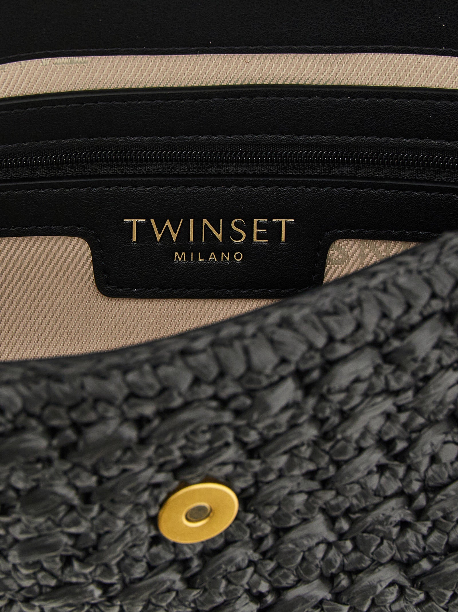 Twinset Sac bandoulière en polypropylène noir
