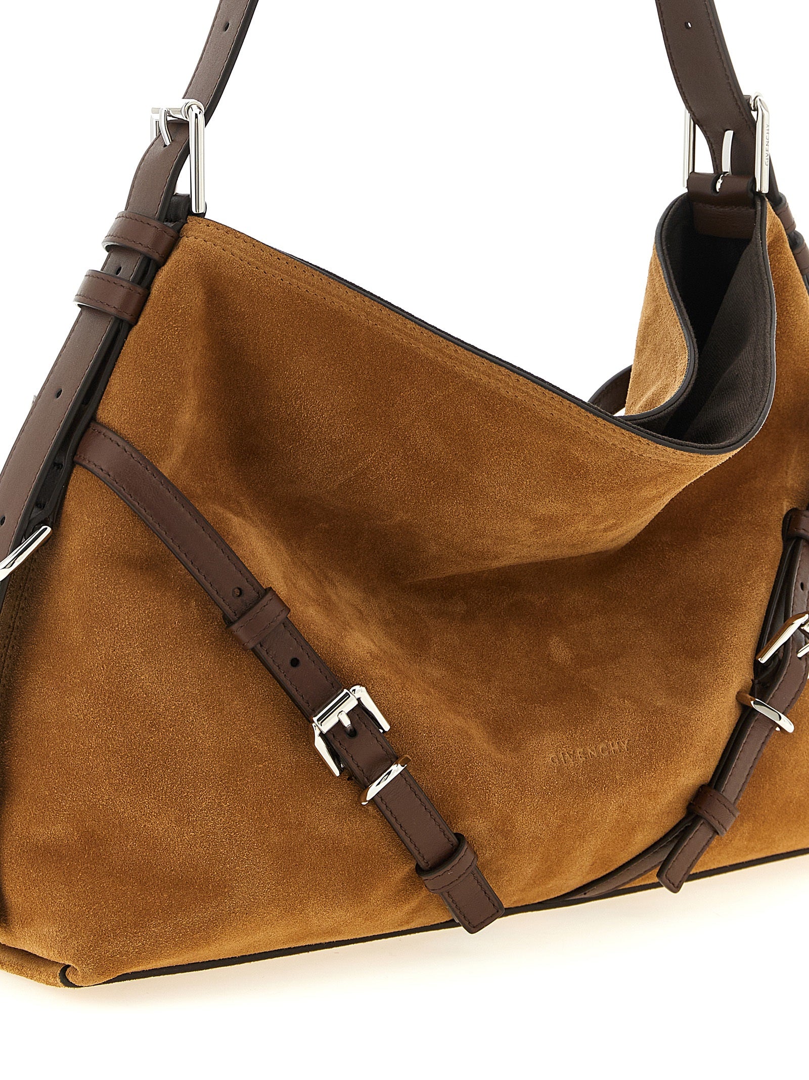 Givenchy bruine schoudertas van kalfsleer