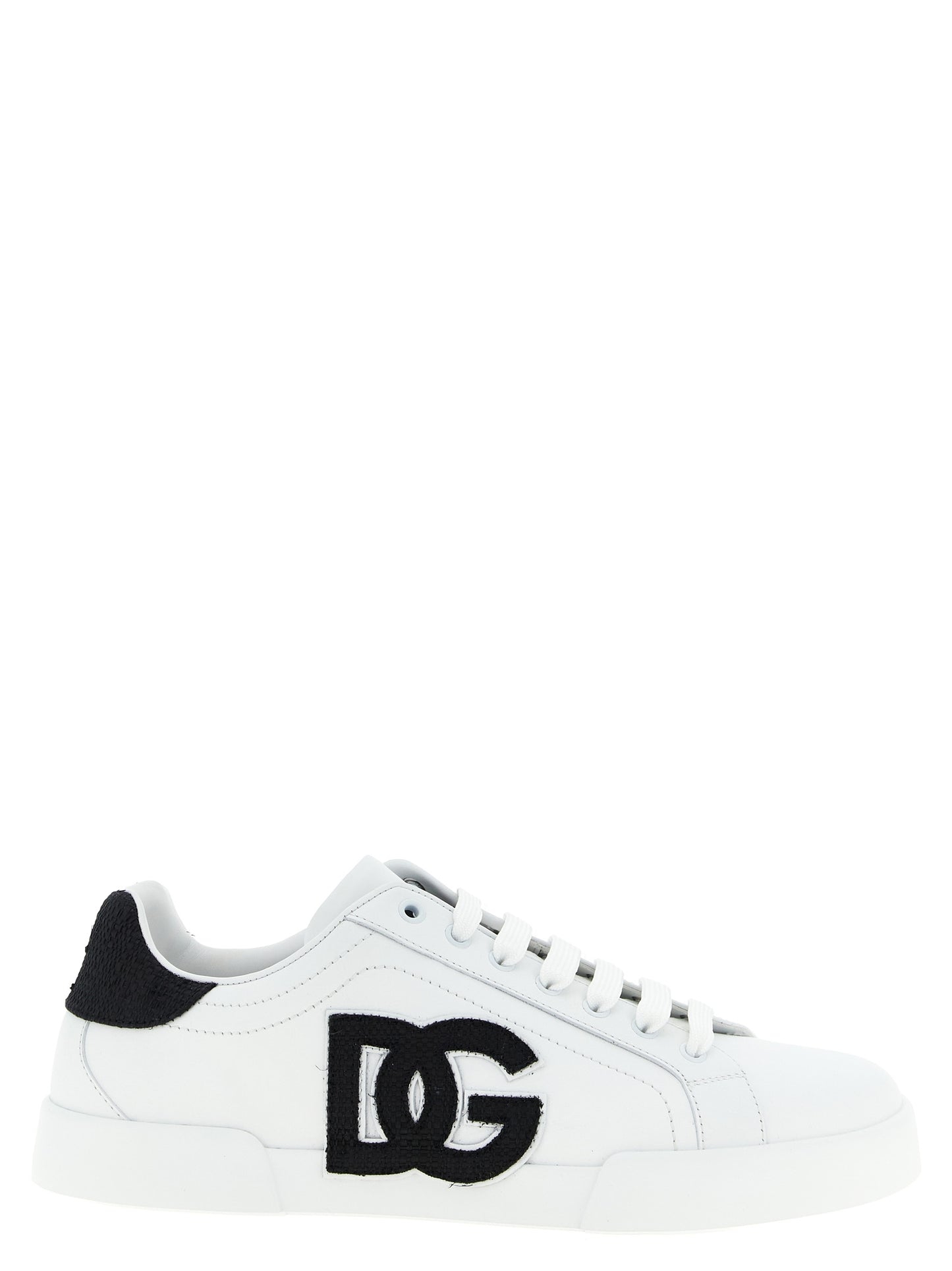 Dolce & Gabbana Bicolor Calfskin Low Top Sneakers