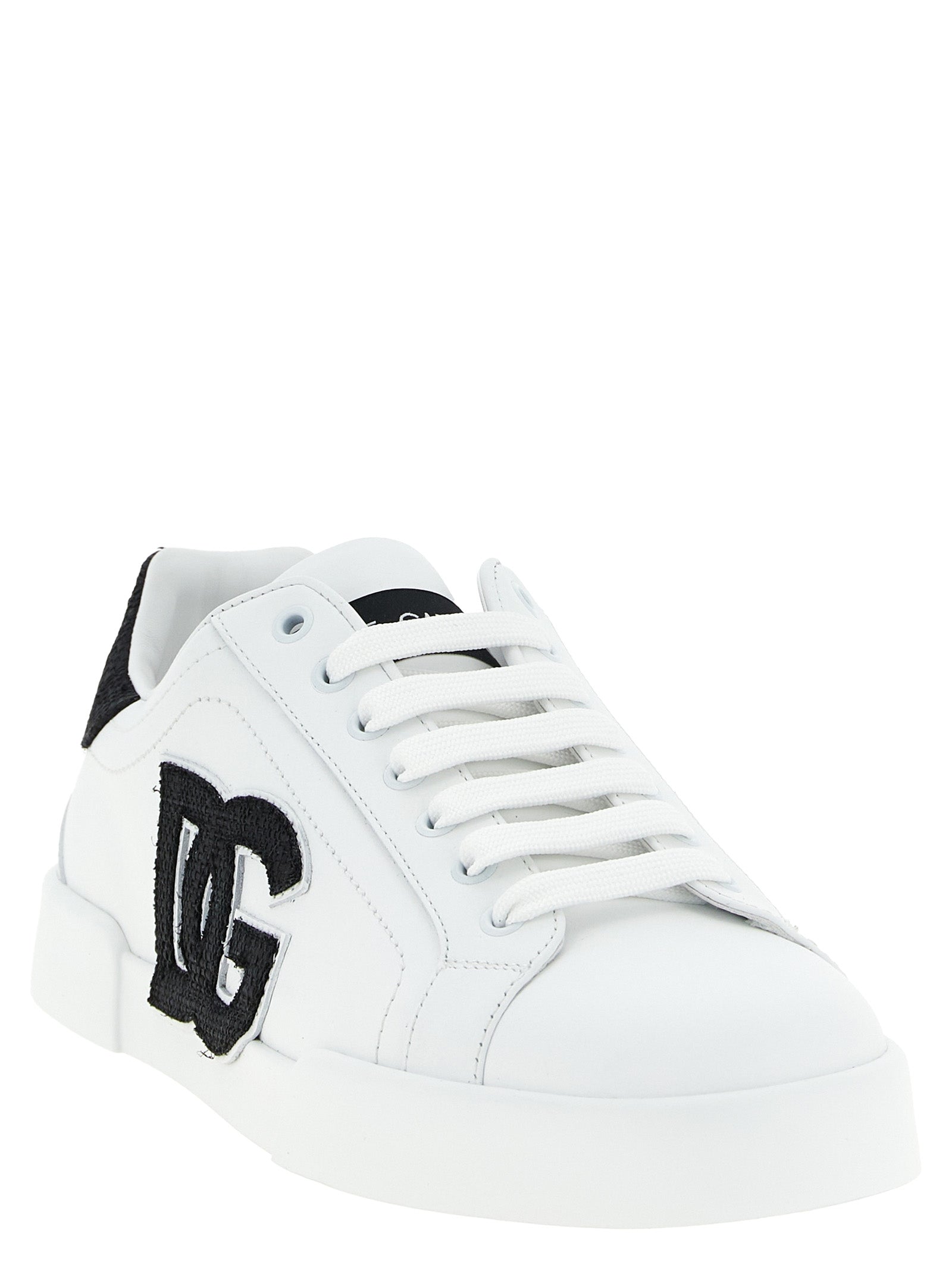 Dolce & Gabbana Bicolor Kalfsleren Lage Sneakers