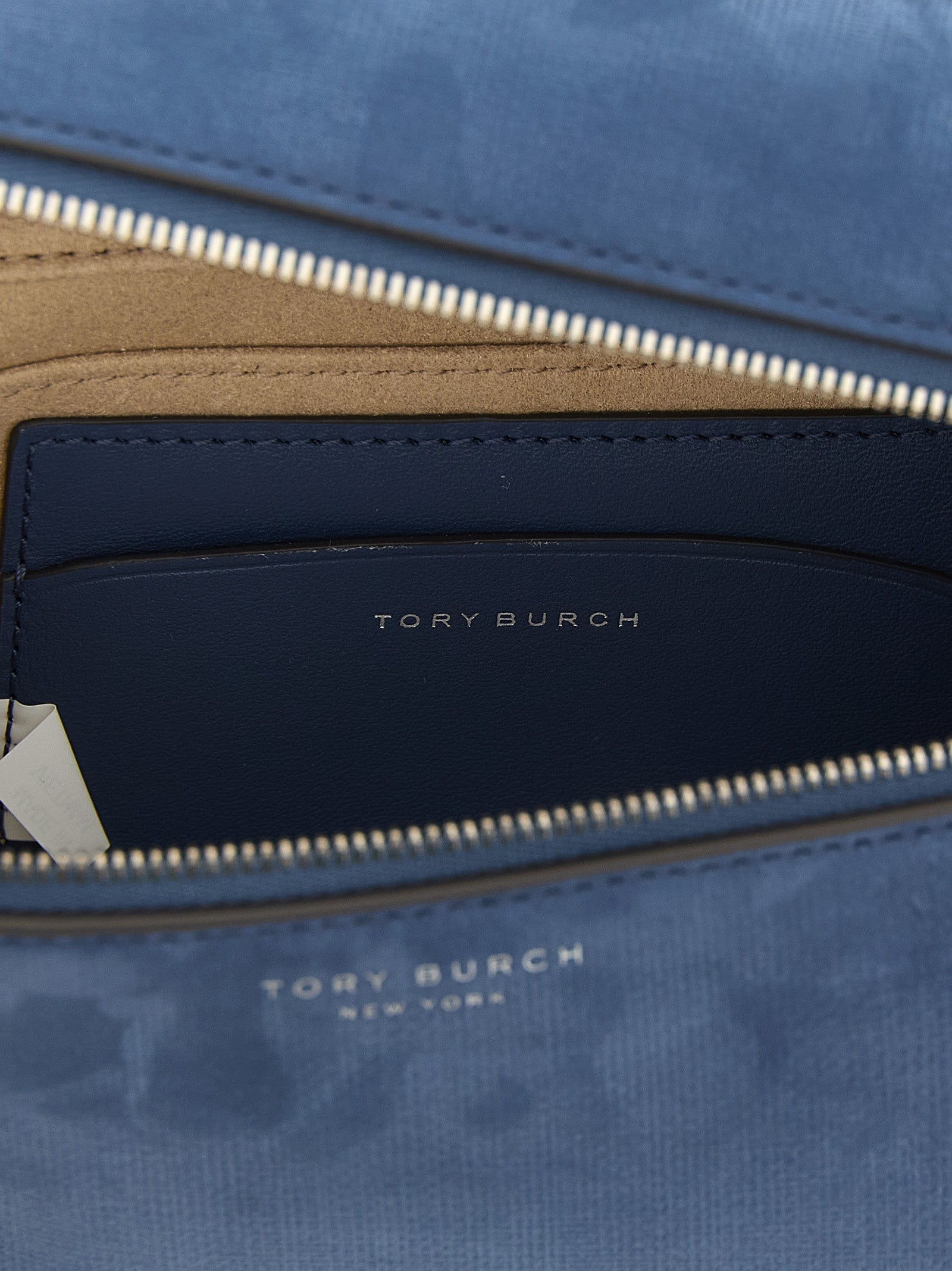 Tory Burch Blauwe Lamswacht Handtas