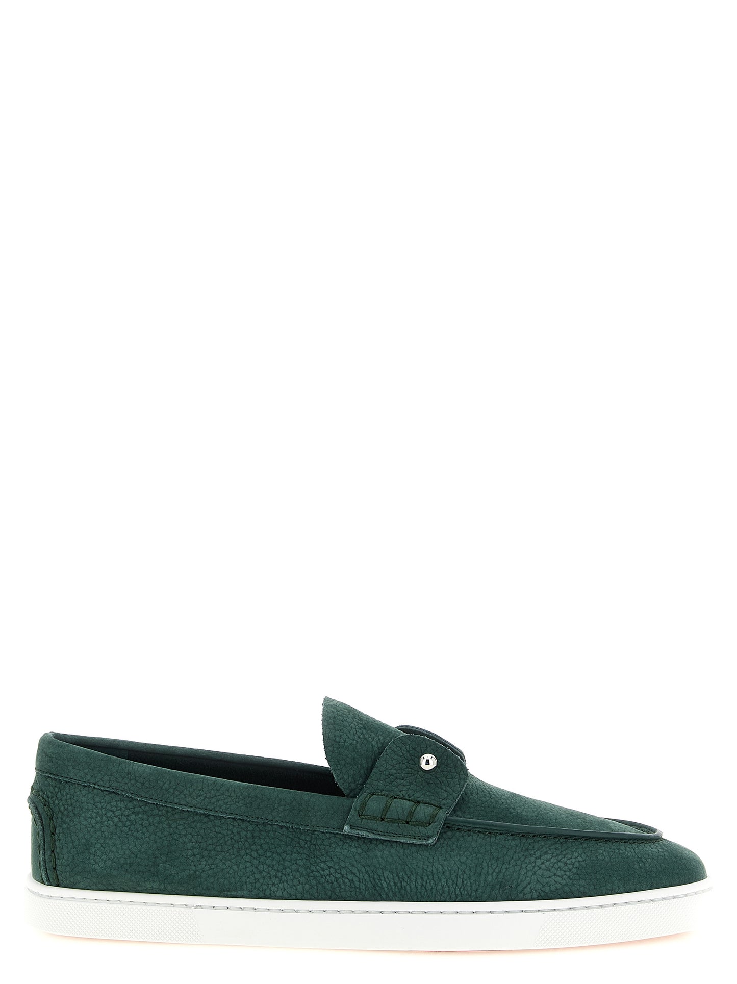 Christian Louboutin Bicolor Calfskin Slip-On Loafers