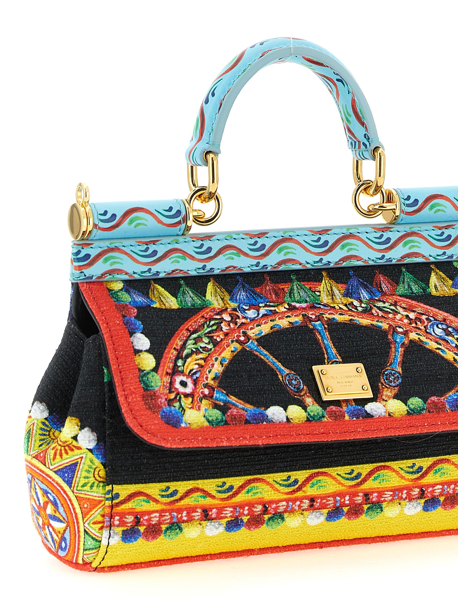 Dolce & Gabbana Meerkleurige Katoenen Handtas