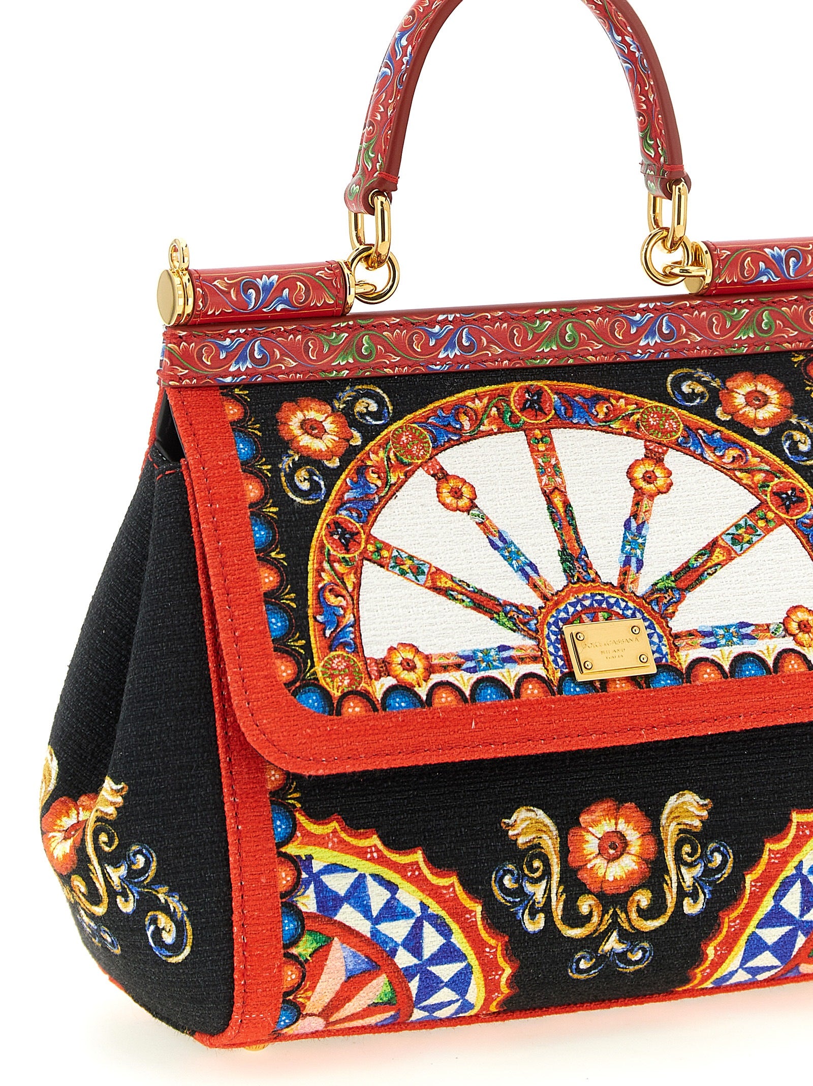 Dolce & Gabbana Meerkleurige Katoenen Handtas