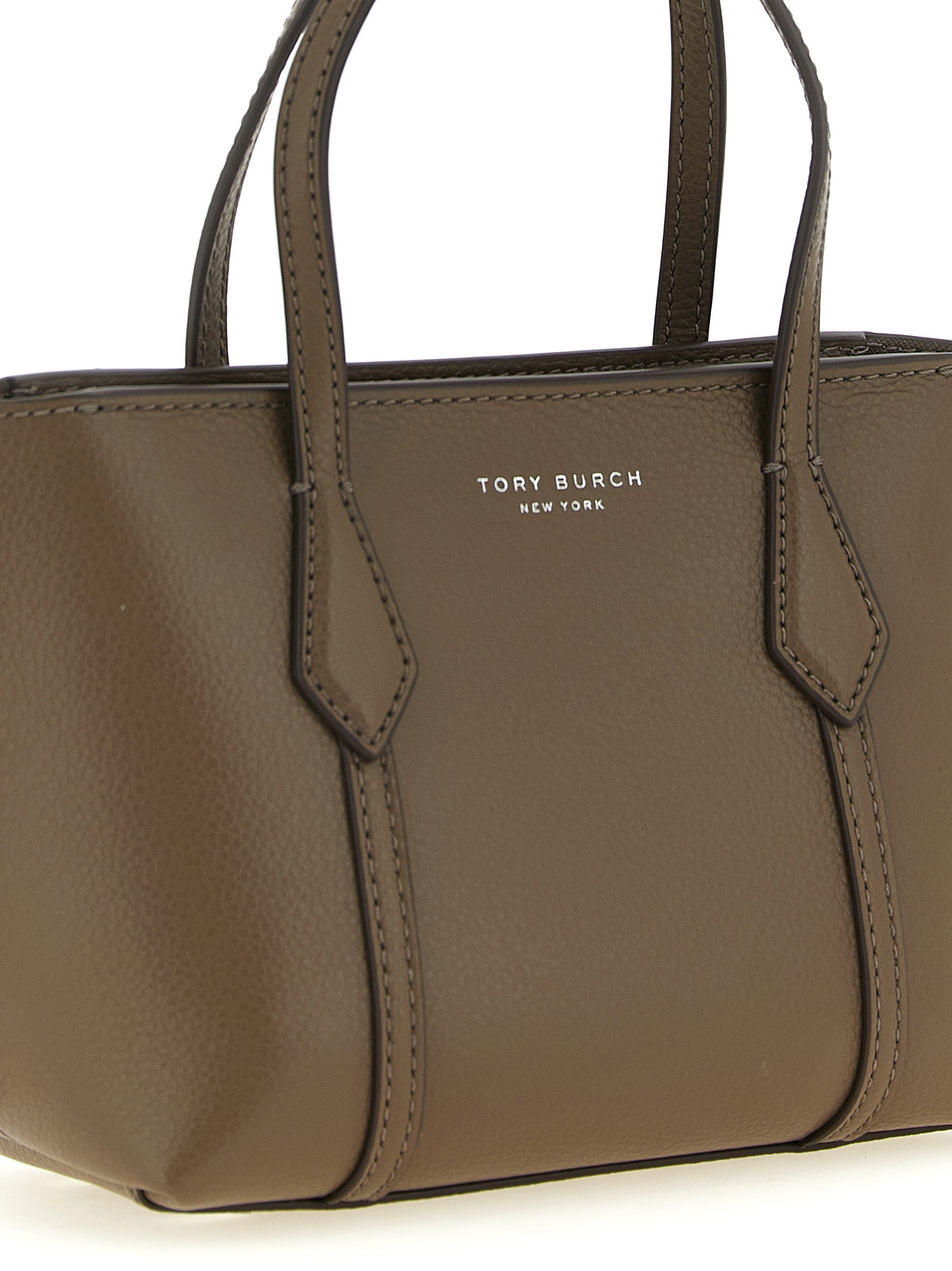 Tory Burch Bruine Shopper Tas van Koeienhuid