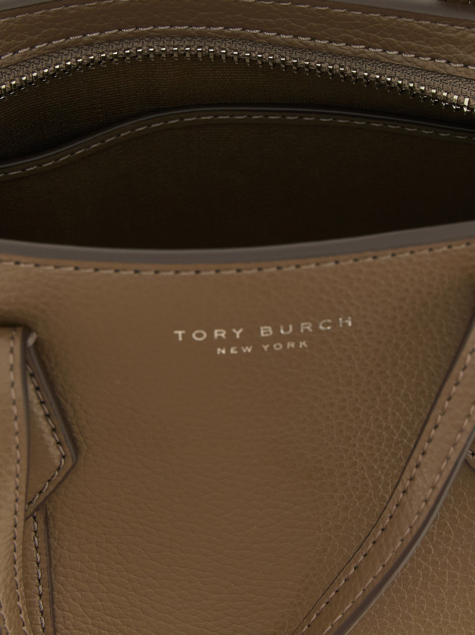 Tory Burch Bruine Shopper Tas van Koeienhuid