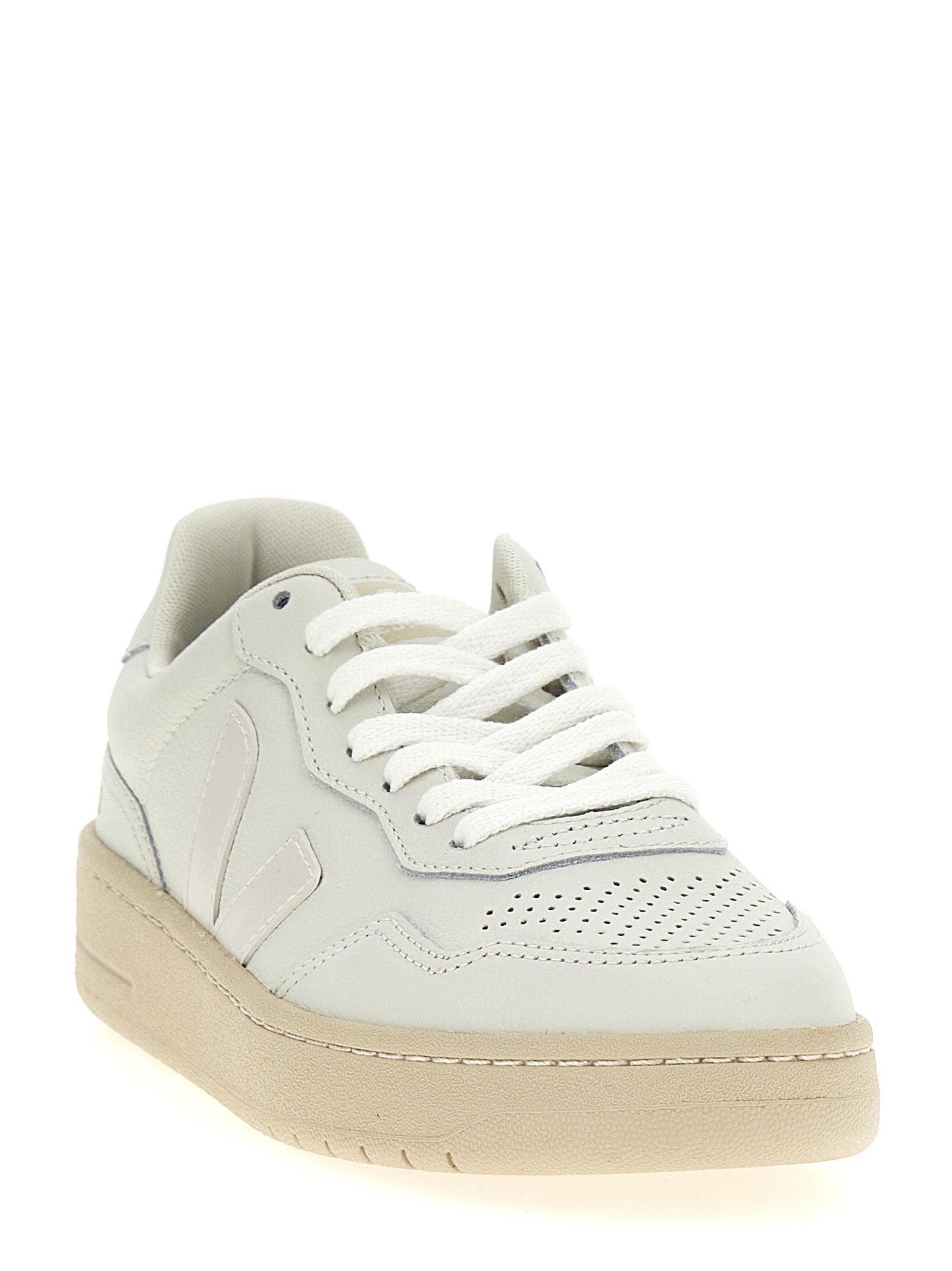 Veja lage sneakers van wit leer