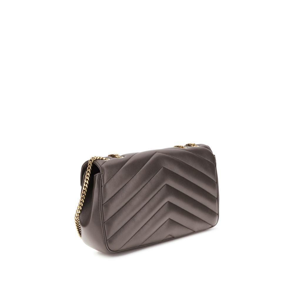 Saint Laurent Grey Lamb Ovis Aries Aries Shoulder Bag