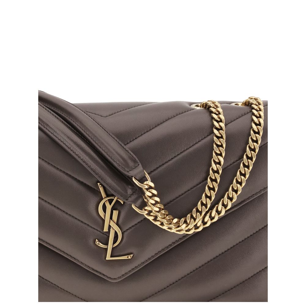 Saint Laurent Grey Lamb Ovis Aries Aries Shoulder Bag
