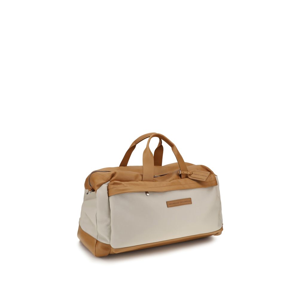 Brunello Cucinelli Beige Kalfsleer Bos Taurus Bagage en Reizen