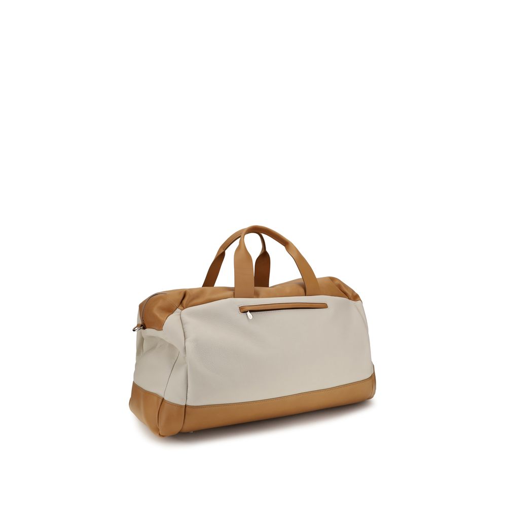 Brunello Cucinelli Beige Kalfsleer Bos Taurus Bagage en Reizen