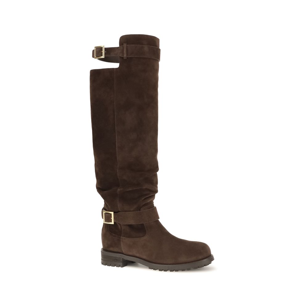 Jimmy Choo Bruine Kalfsleren Bos Taurus Veterschoenen