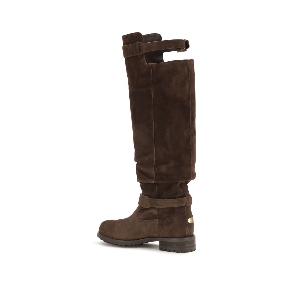 Jimmy Choo Bruine Kalfsleren Bos Taurus Veterschoenen