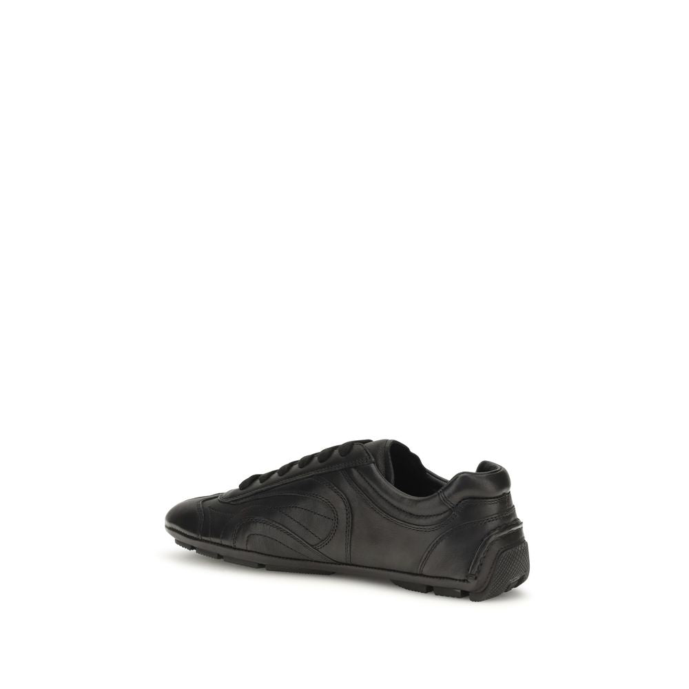 Prada Zwarte Lam Ovis Aries Aries Lage Sneakers