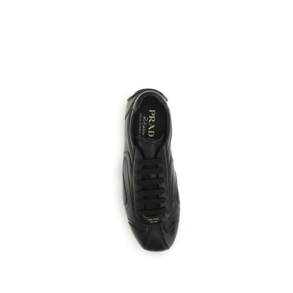 Prada Zwarte Lam Ovis Aries Aries Lage Sneakers