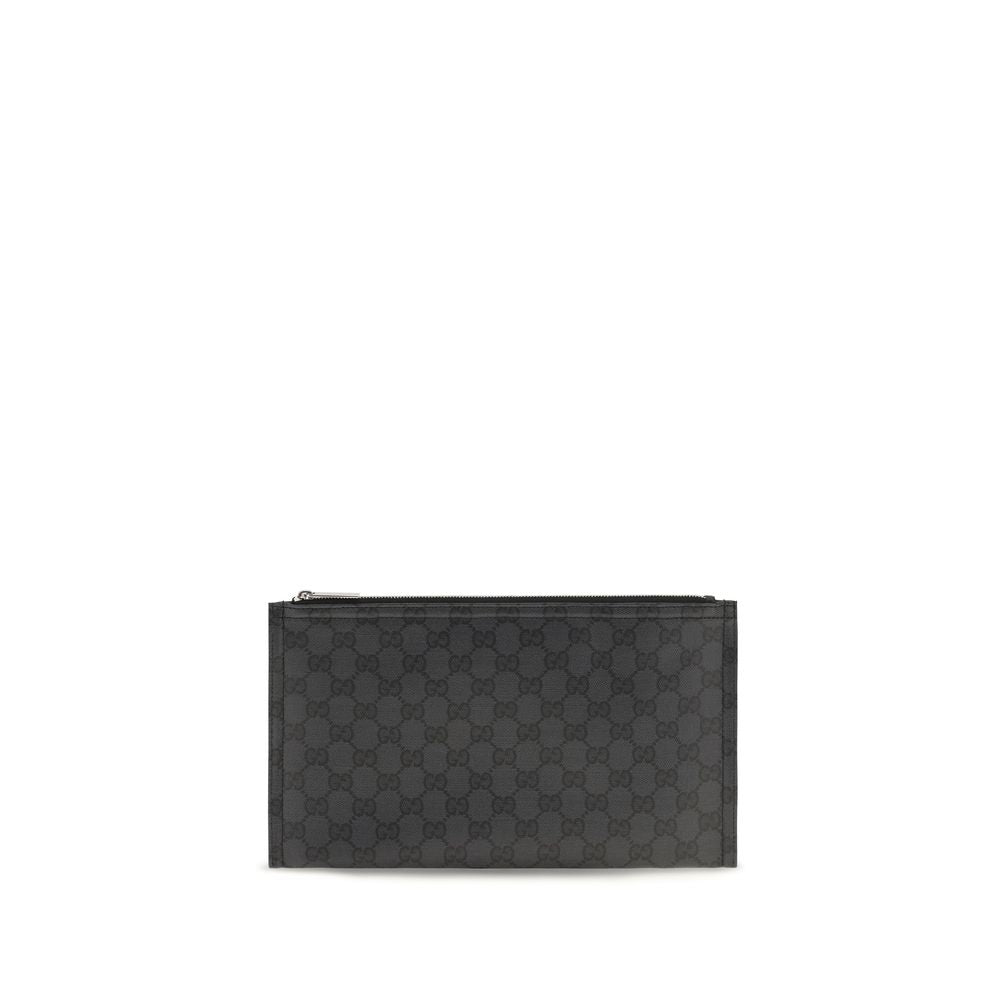 Gucci zwarte stoffen schoudertas