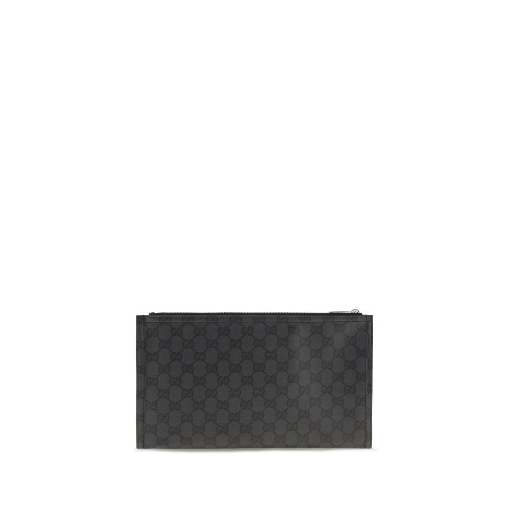 Gucci zwarte stoffen schoudertas