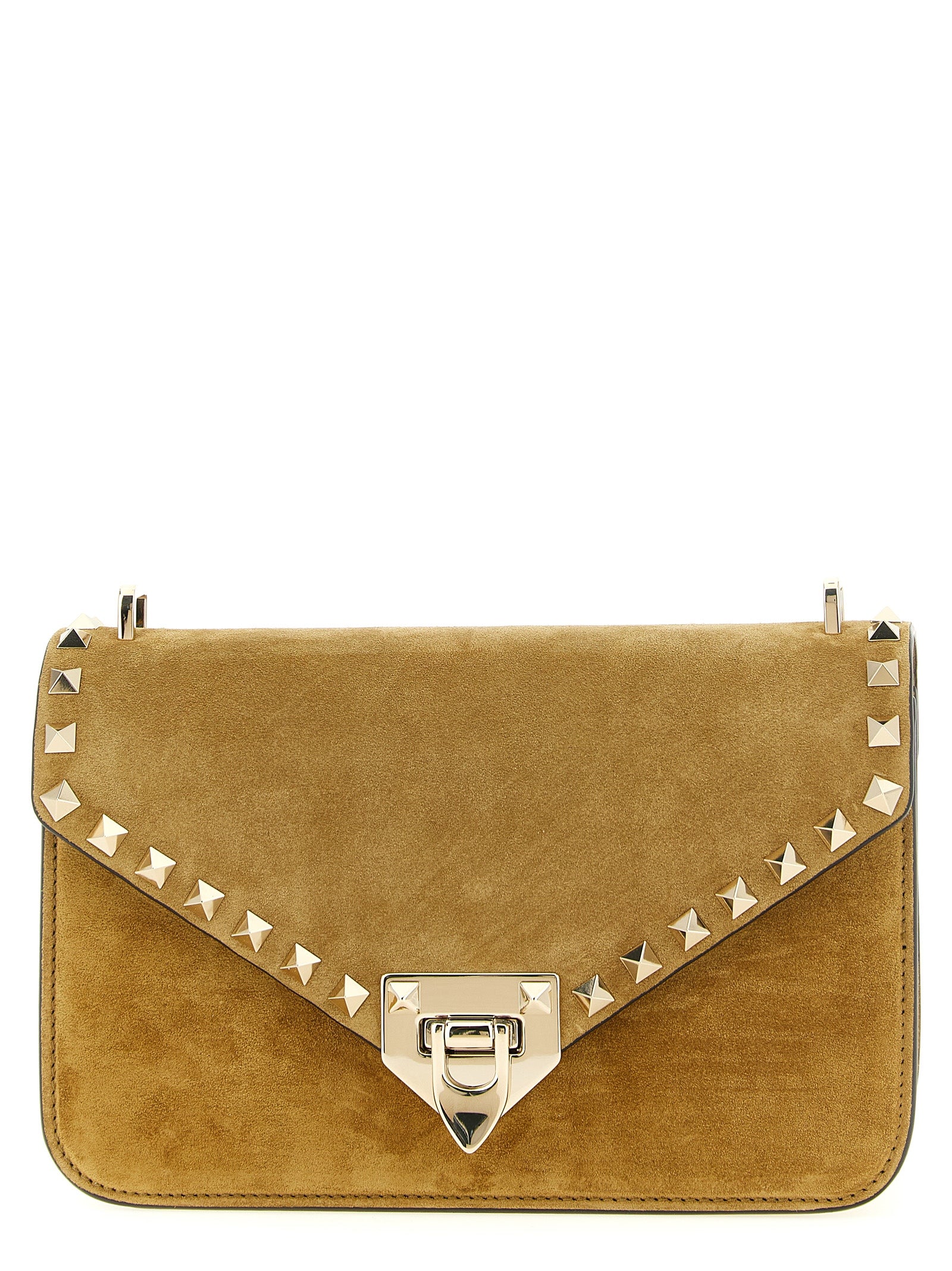 Valentino Garavani Beige Kalfsleren Crossbodytas