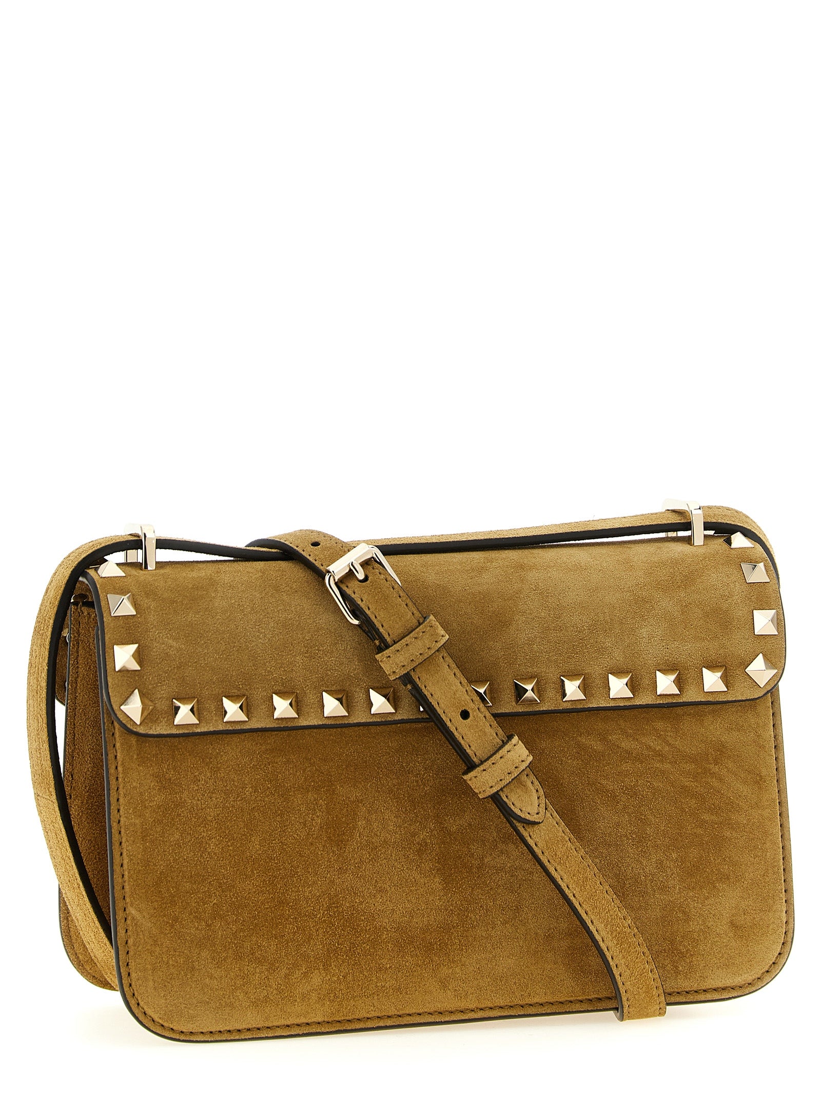 Valentino Garavani Beige Kalfsleren Crossbodytas