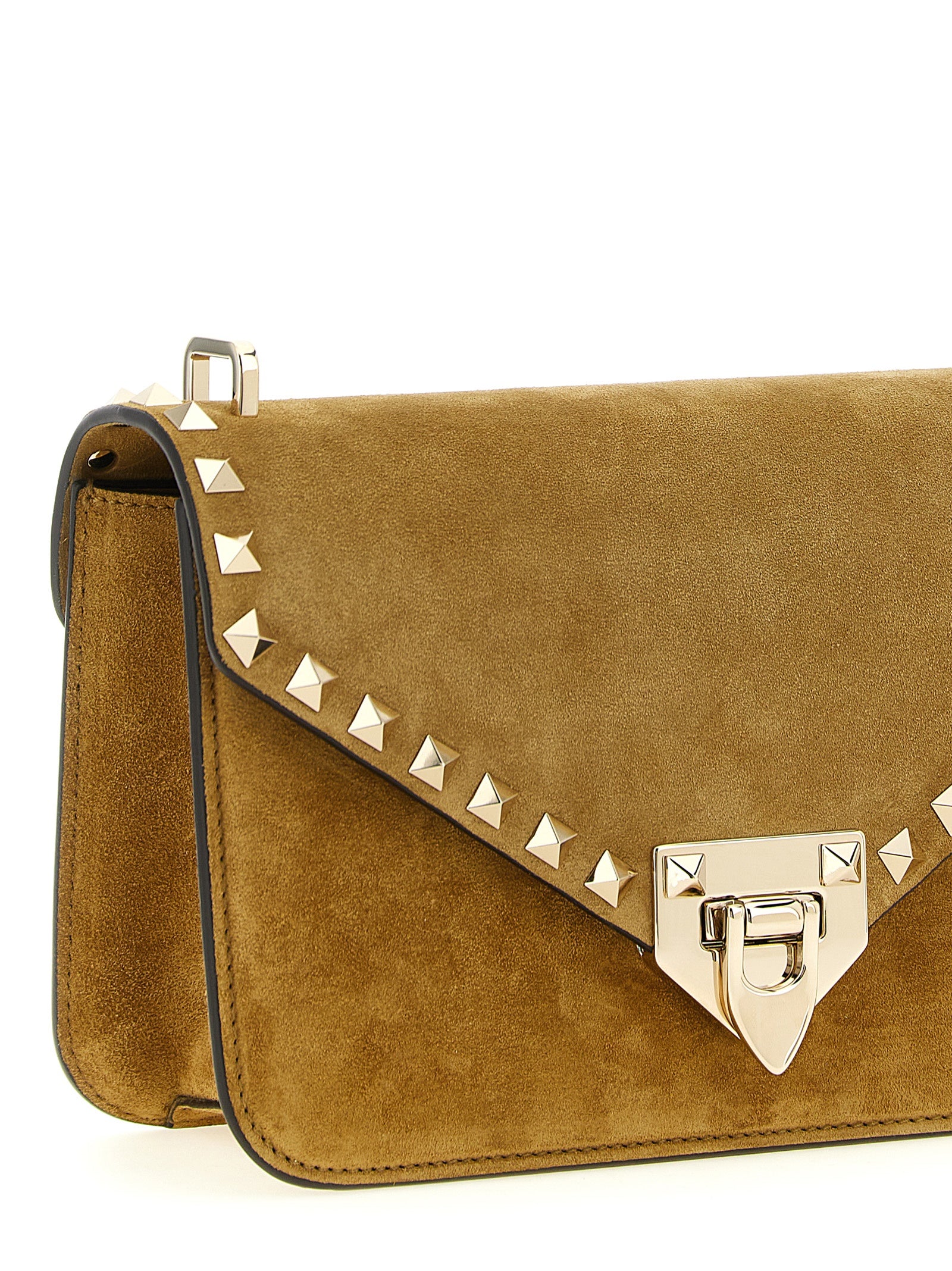 Valentino Garavani Beige Kalfsleren Crossbodytas