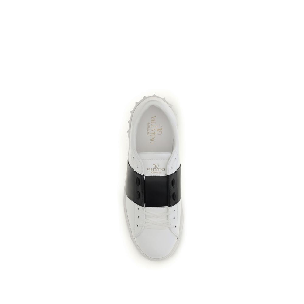 Valentino Garavani Blauwe Kalfsleren Bos Taurus Lage Sneakers