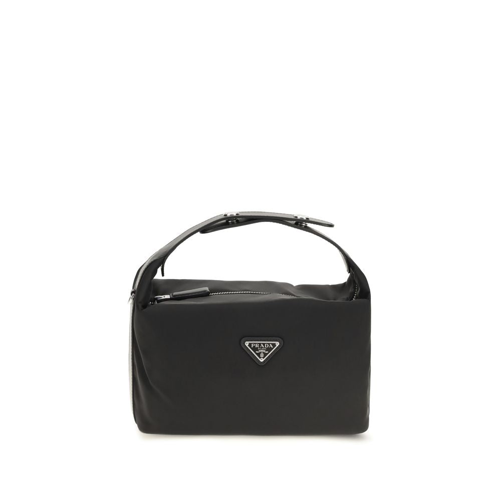 Prada Zwarte Schoudertas van Gerecycled Polyamide