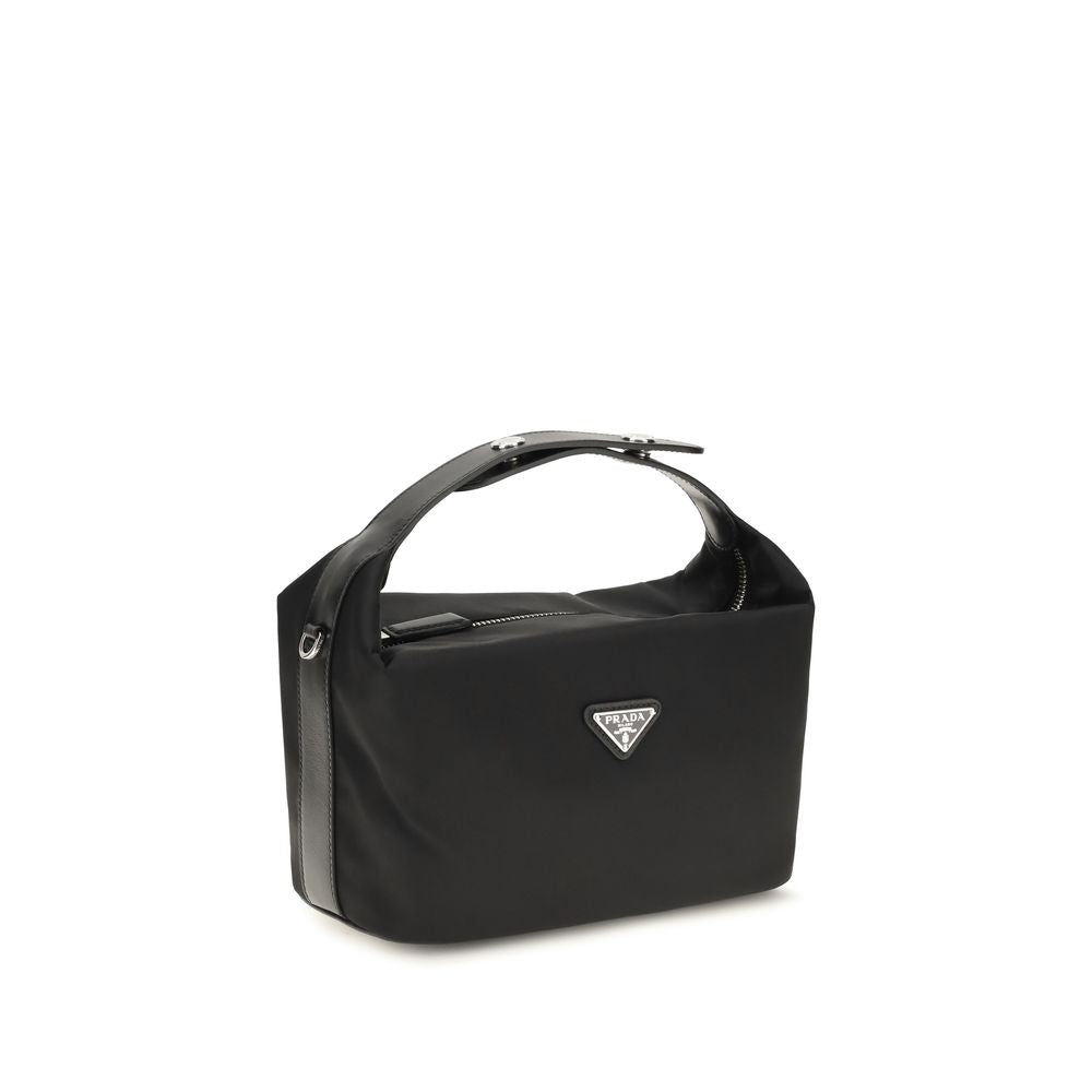 Prada Zwarte Schoudertas van Gerecycled Polyamide