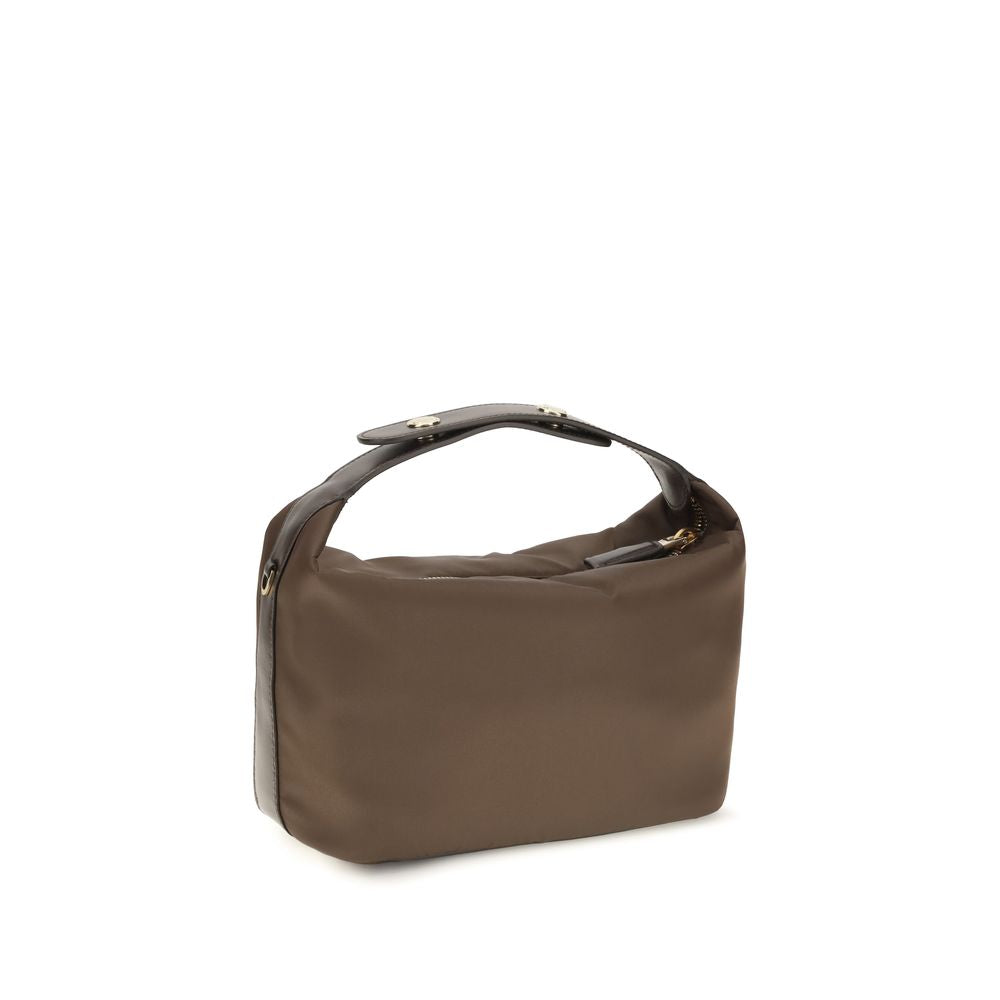 Prada Bruine Schoudertas van Gerecycled Polyamide