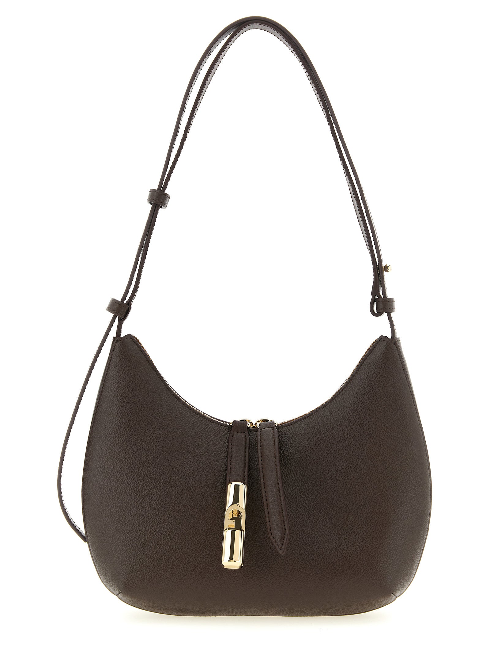 Furla Schoudertas van Bruin Kalfsleer