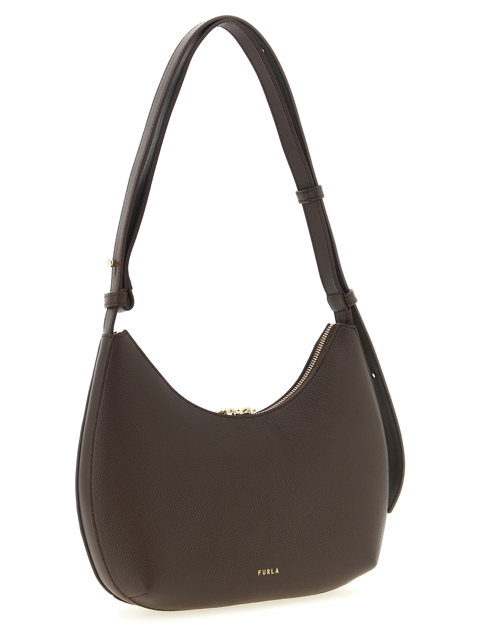 Furla Schoudertas van Bruin Kalfsleer