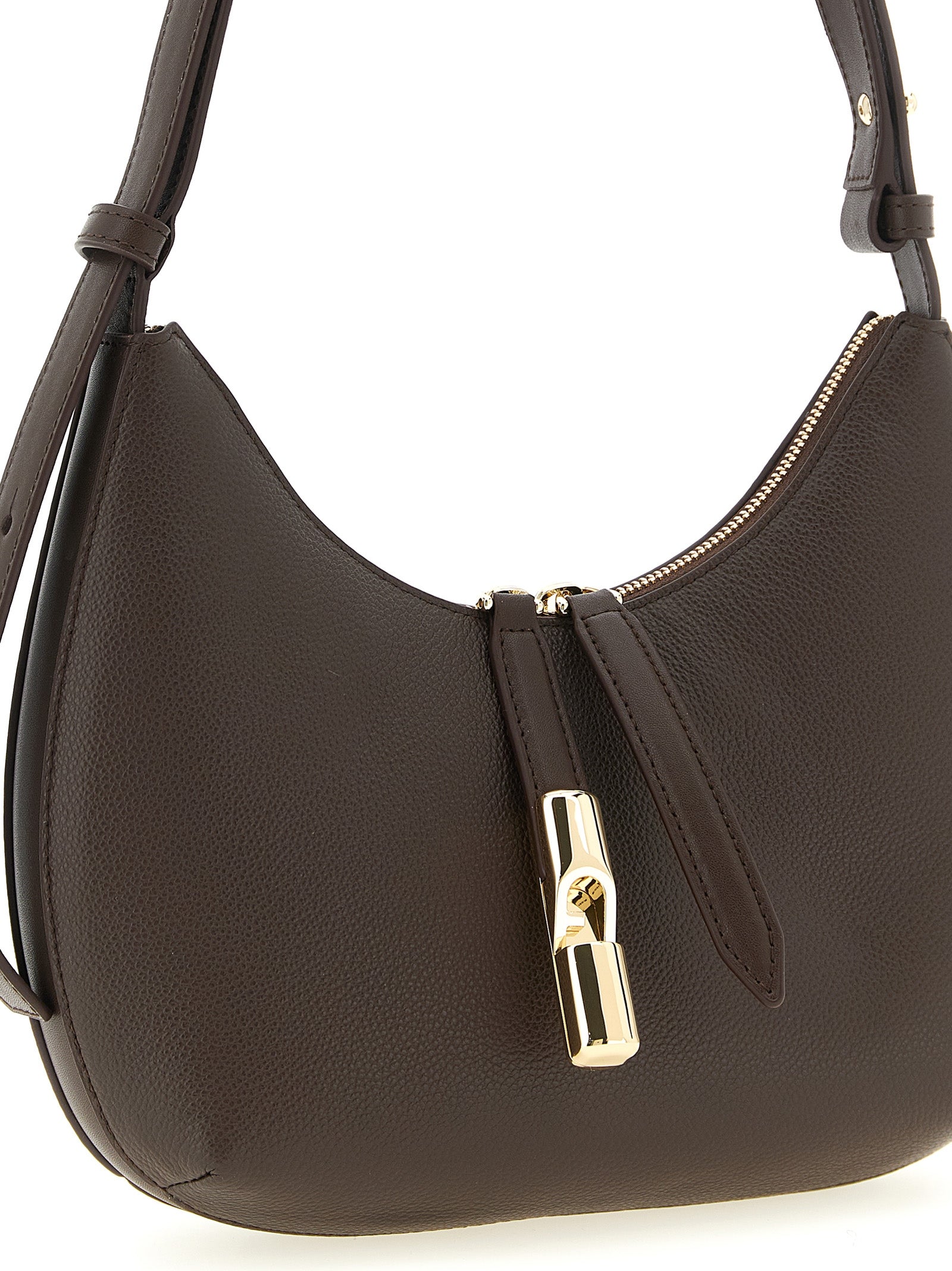 Furla Schoudertas van Bruin Kalfsleer